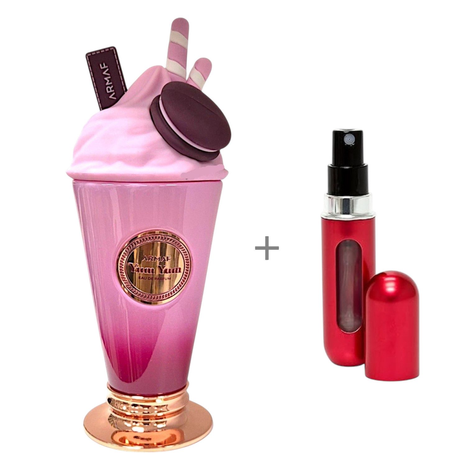 armaf Duft-Set Armaf YUM YUM EDP 100ml Unisex + Parfümzerstäuber (leer) Set