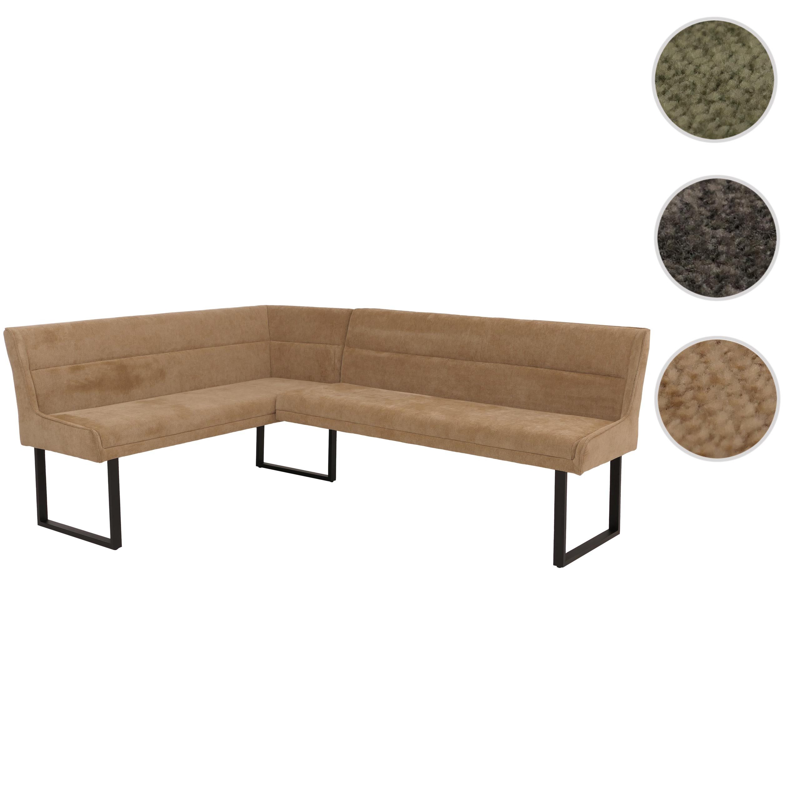 MCW Eckbank MCW-O81-159, Dekorative Ziernaht, Mit höhenverstellbaren Fußbod günstig online kaufen