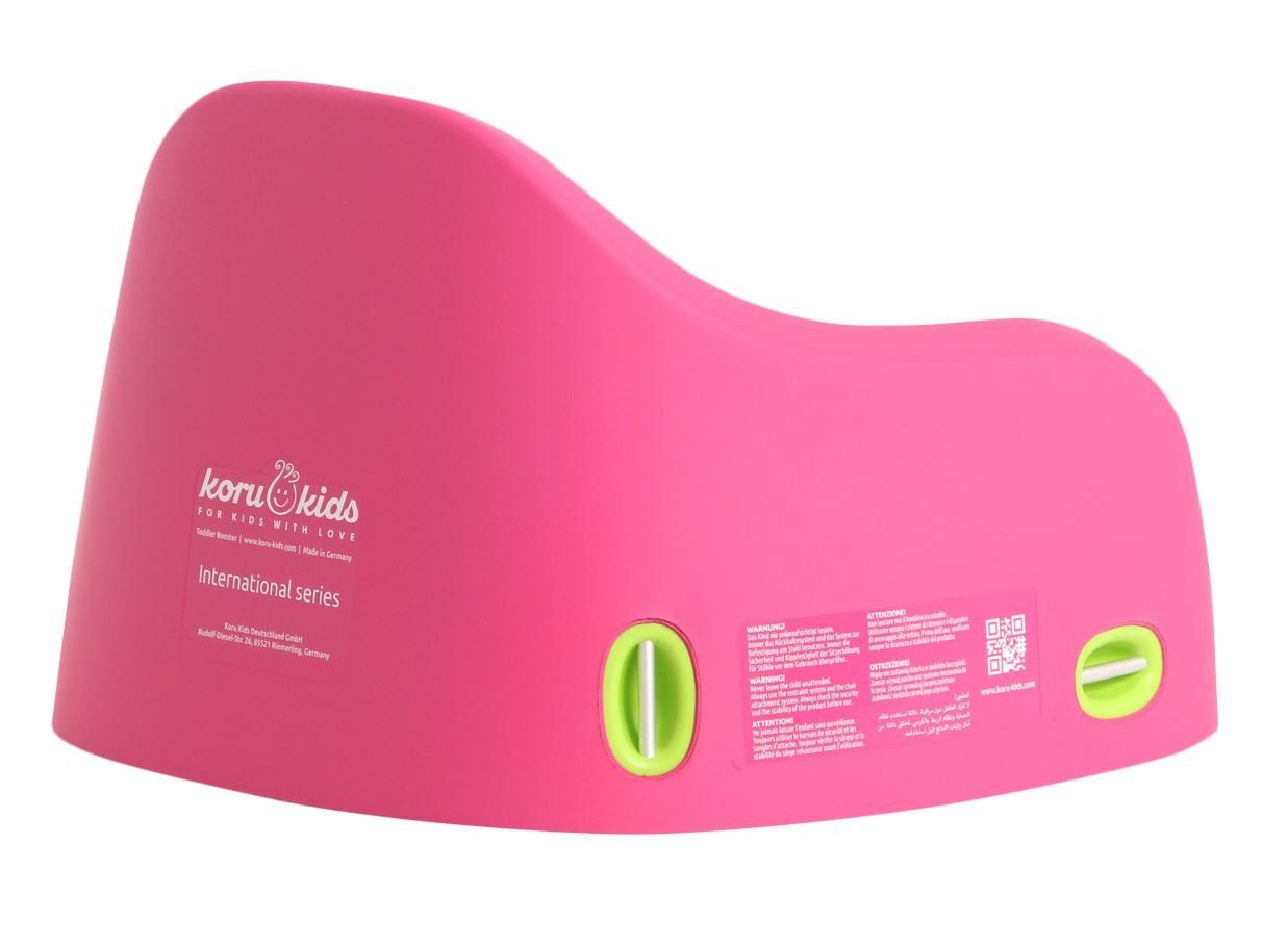 Koru Kids Kindersitzerhöhung Toddler Fuchsia zu 7 kg, Monate, bis: am leicht bis: 12 plus, Leicht stapelbar, zu Stuhl reinigen, 40,00 Booster, fixieren, Jahre ab: robust