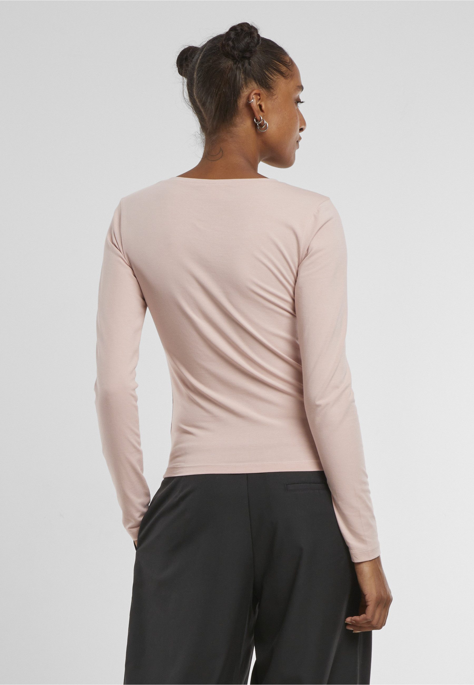 URBAN CLASSICS Longsleeve Urban Classics Ladies Basic Super Slim Longsleeve (1-tlg)