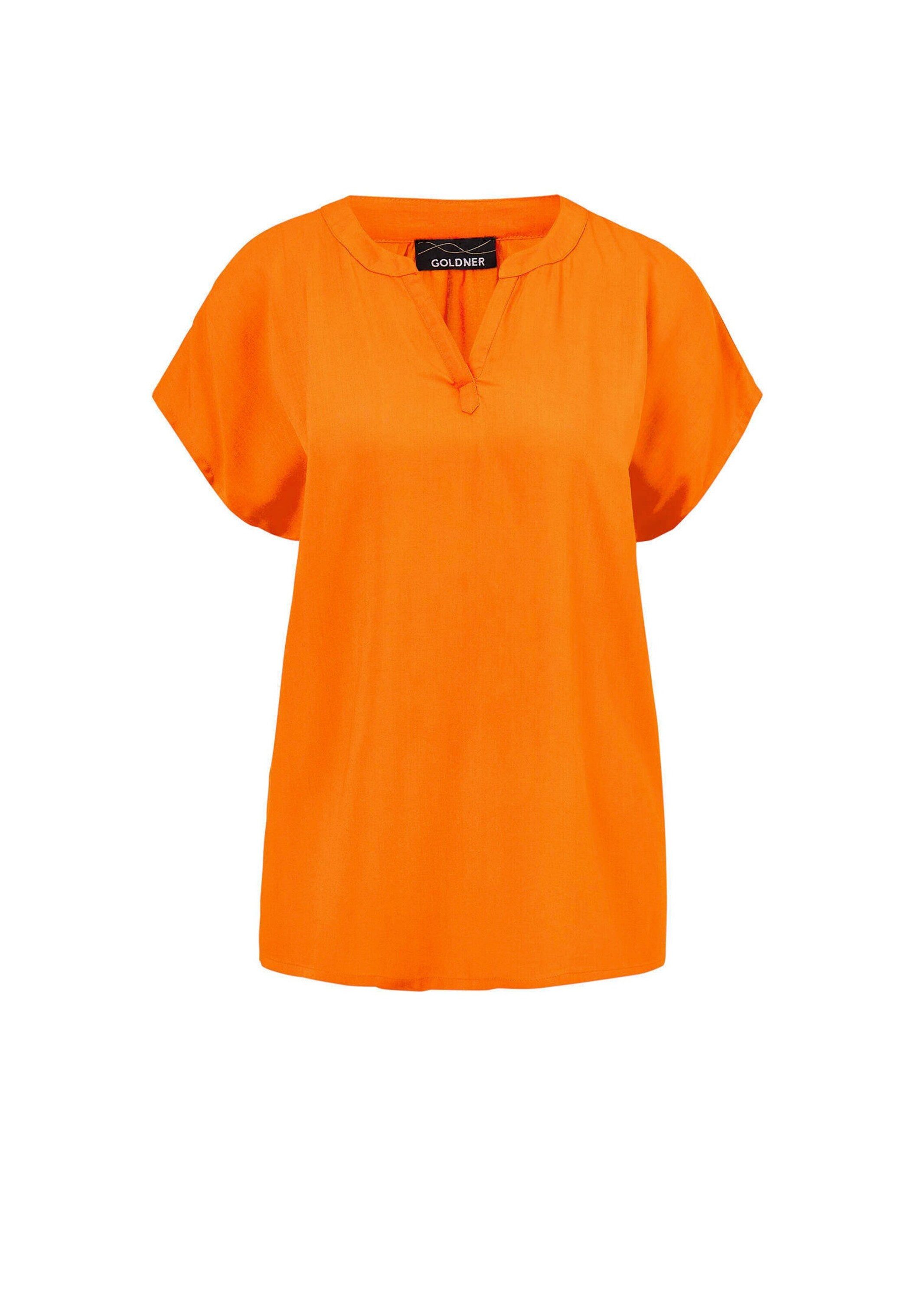 Schlupfbluse Bluse mit Tunika Ausschnitt