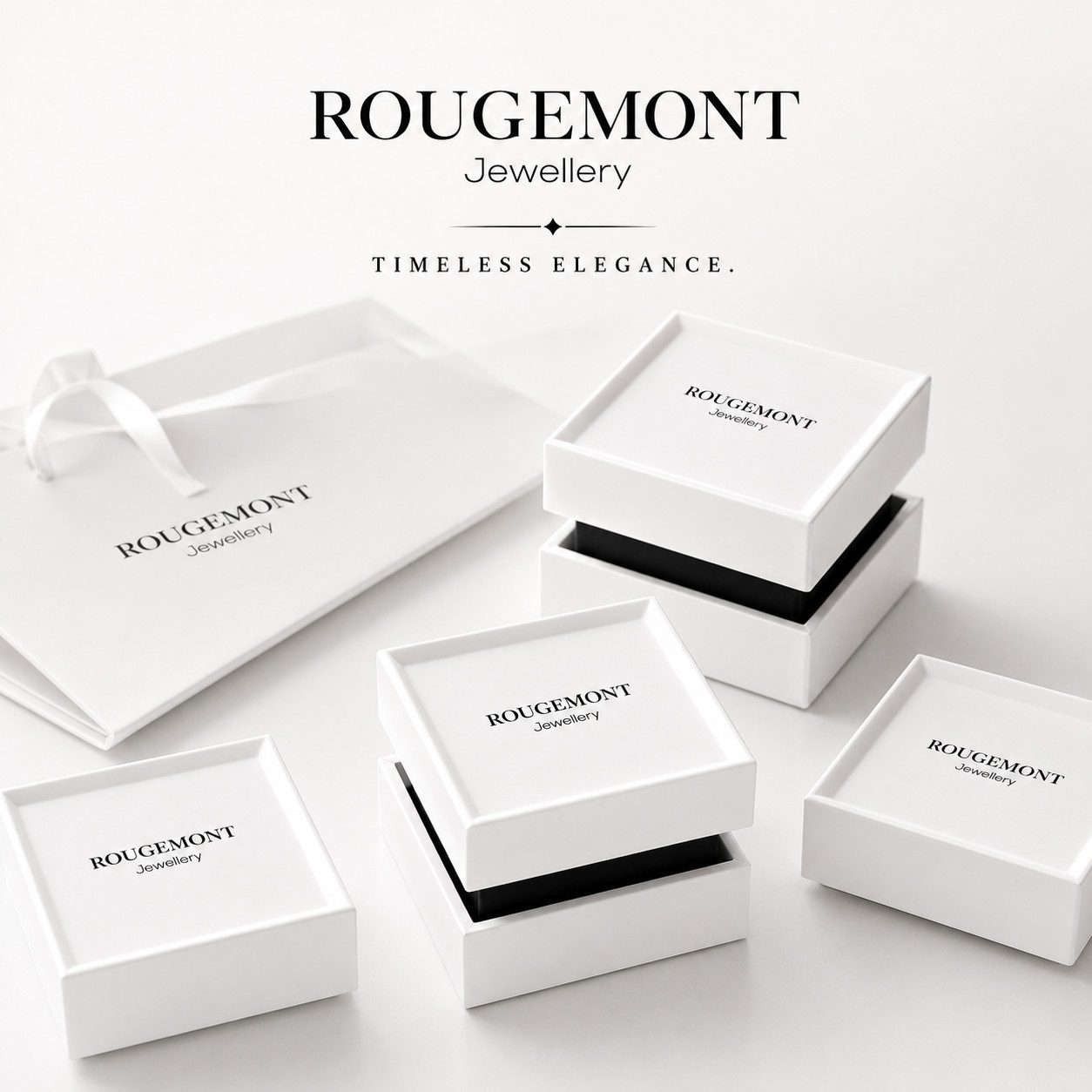 ROUGEMONT Perlenohrringe Edle Süßwasser Perlen Ohrstecker Zirkonia 925 Sterling Silber, Echtschmuck