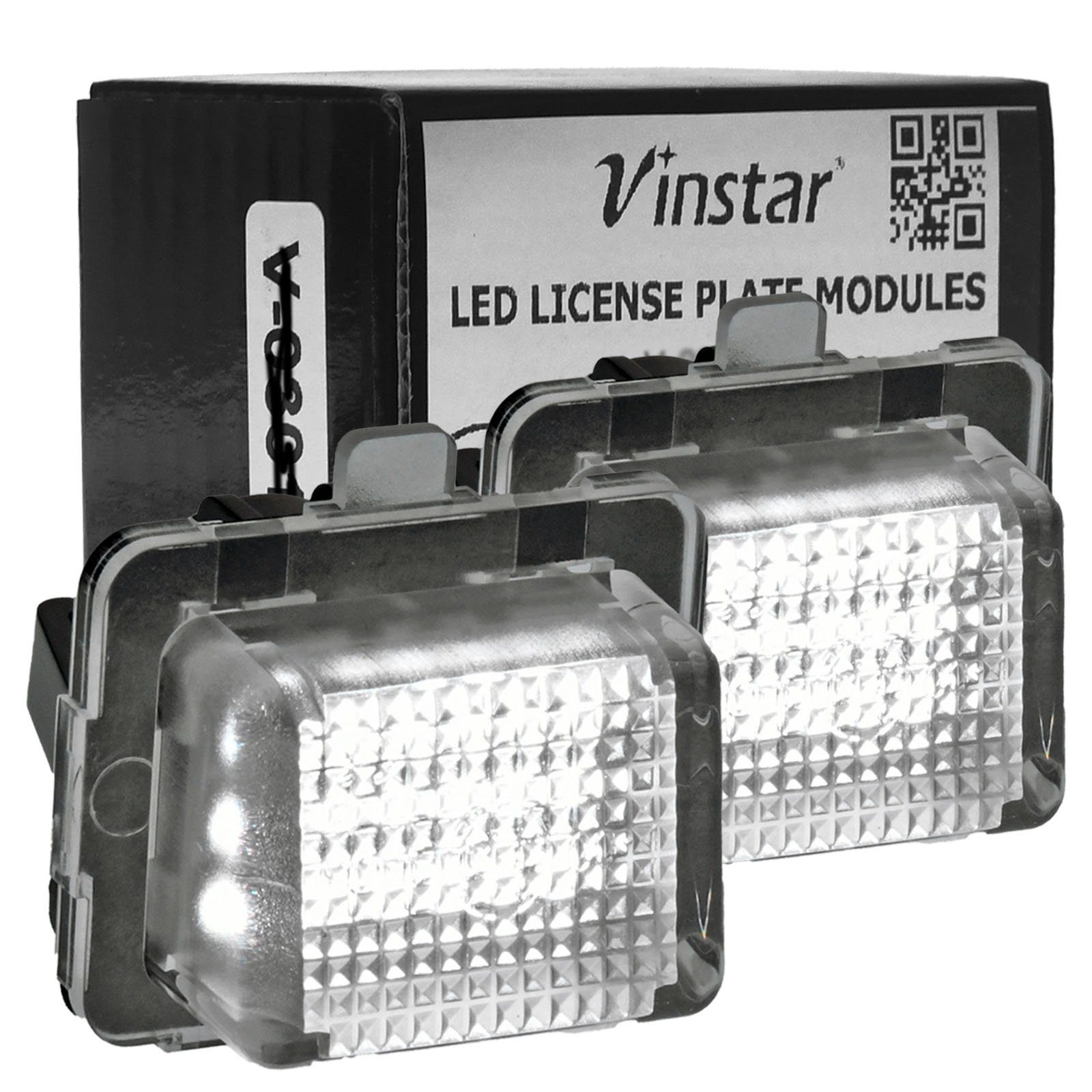 Vinstar KFZ-Ersatzleuchte LED Kennzeichenbeleuchtung E-geprüft für Mercedes Benz, Mercedes Benz W204 W212 W216 W221 W207 C207