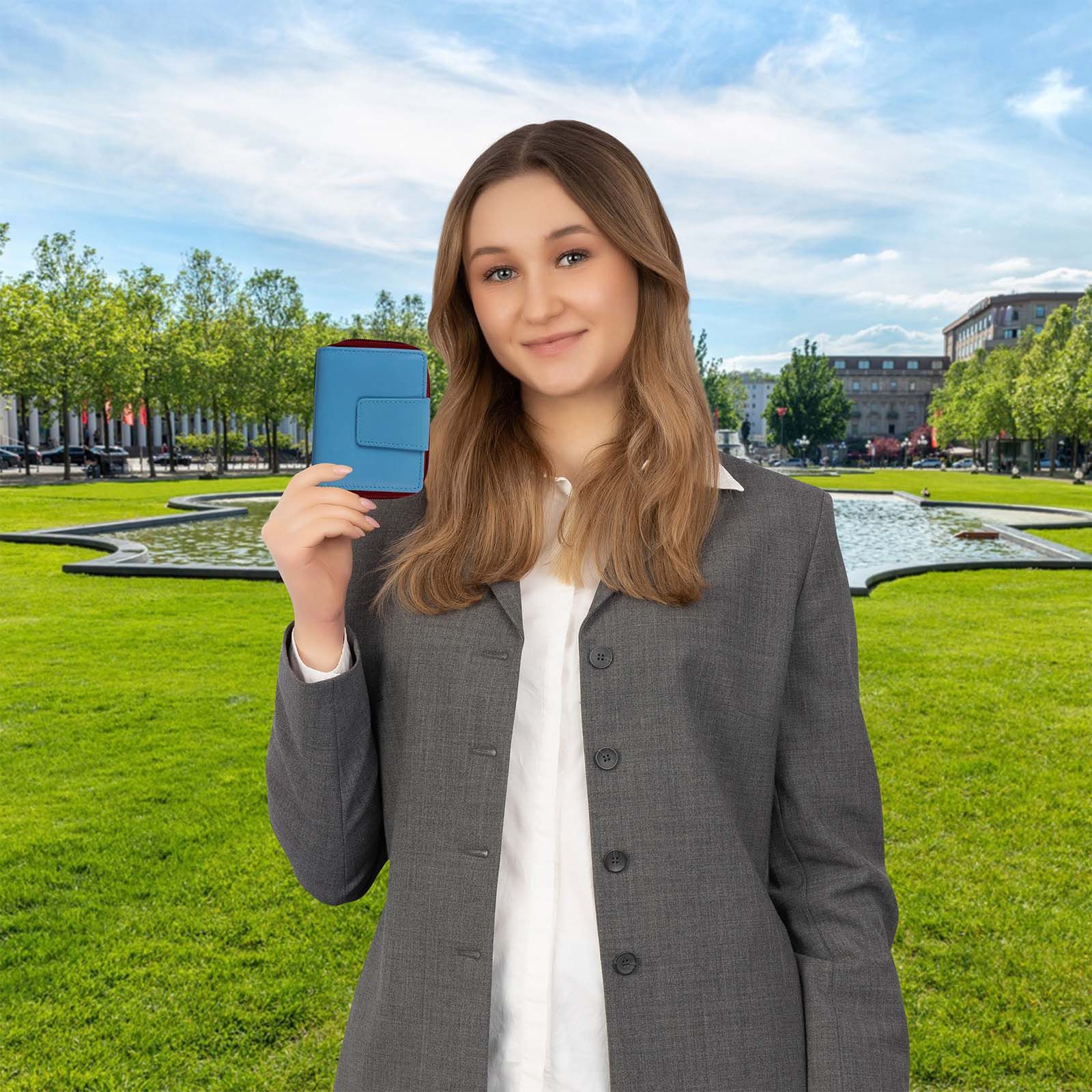 EAAKIE Geldbörse Kleine RFID Damen Geldbörse Kompakt Portemonnaie Mini Dame günstig online kaufen