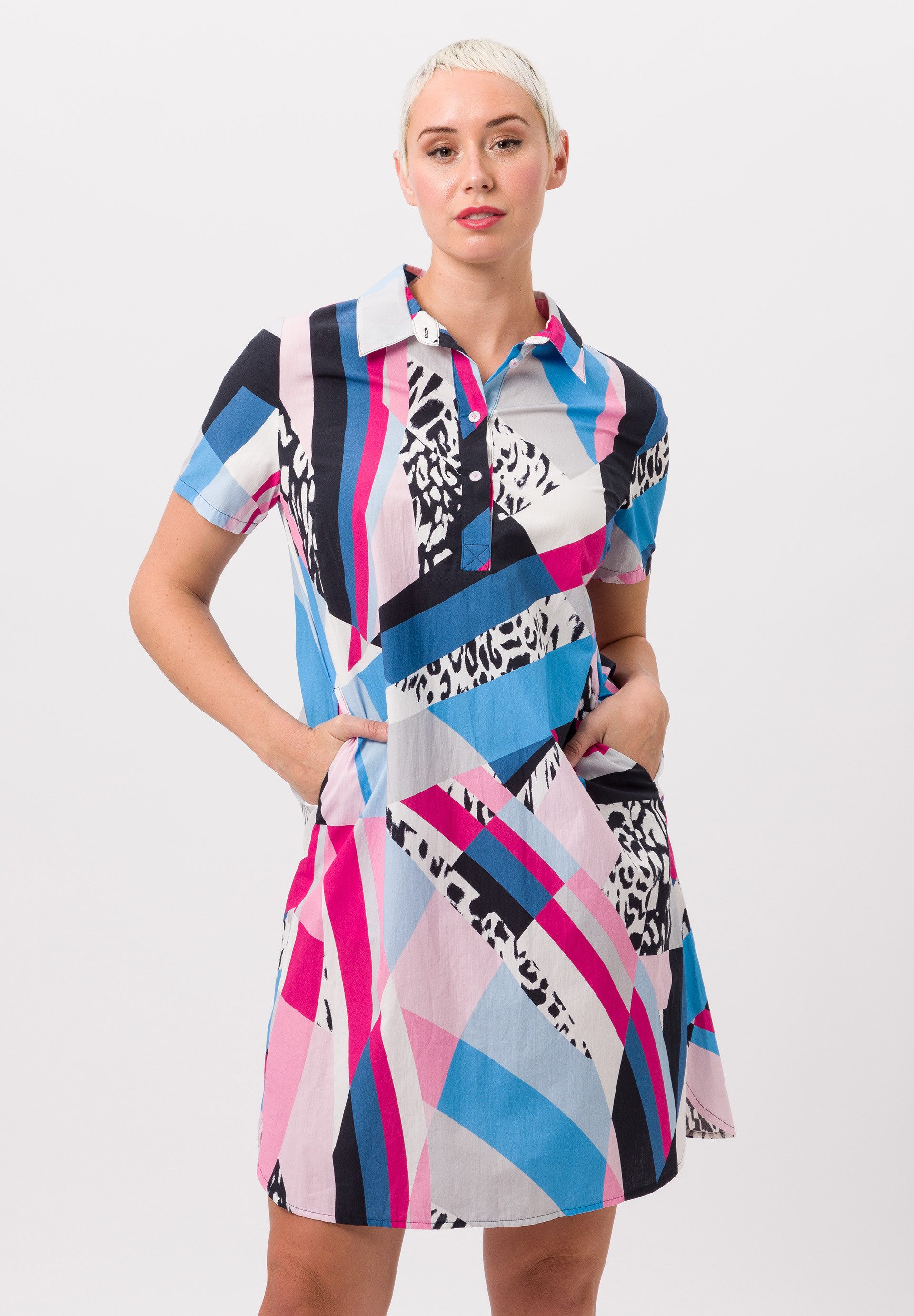 TUZZI Jerseykleid mit grafischem Alloverprint