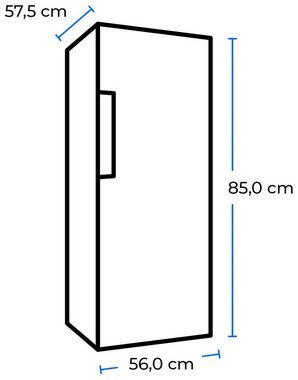 exquisit Gefrierschrank GS81-HE-010D weiss, 85,0 cm hoch, 56,0 cm breit