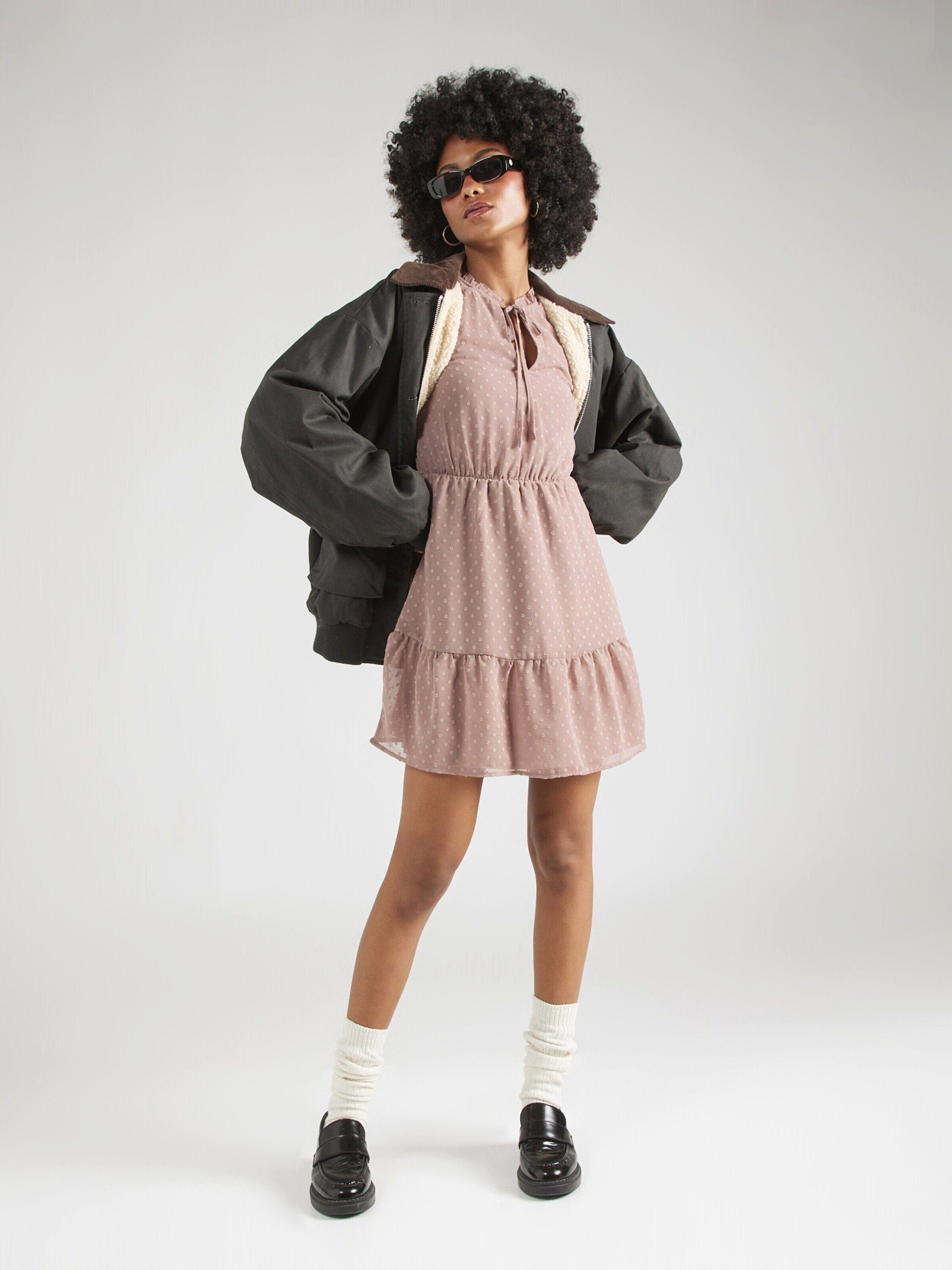 Vila Spitzenkleid DOBBY (1-tlg) Rüschen