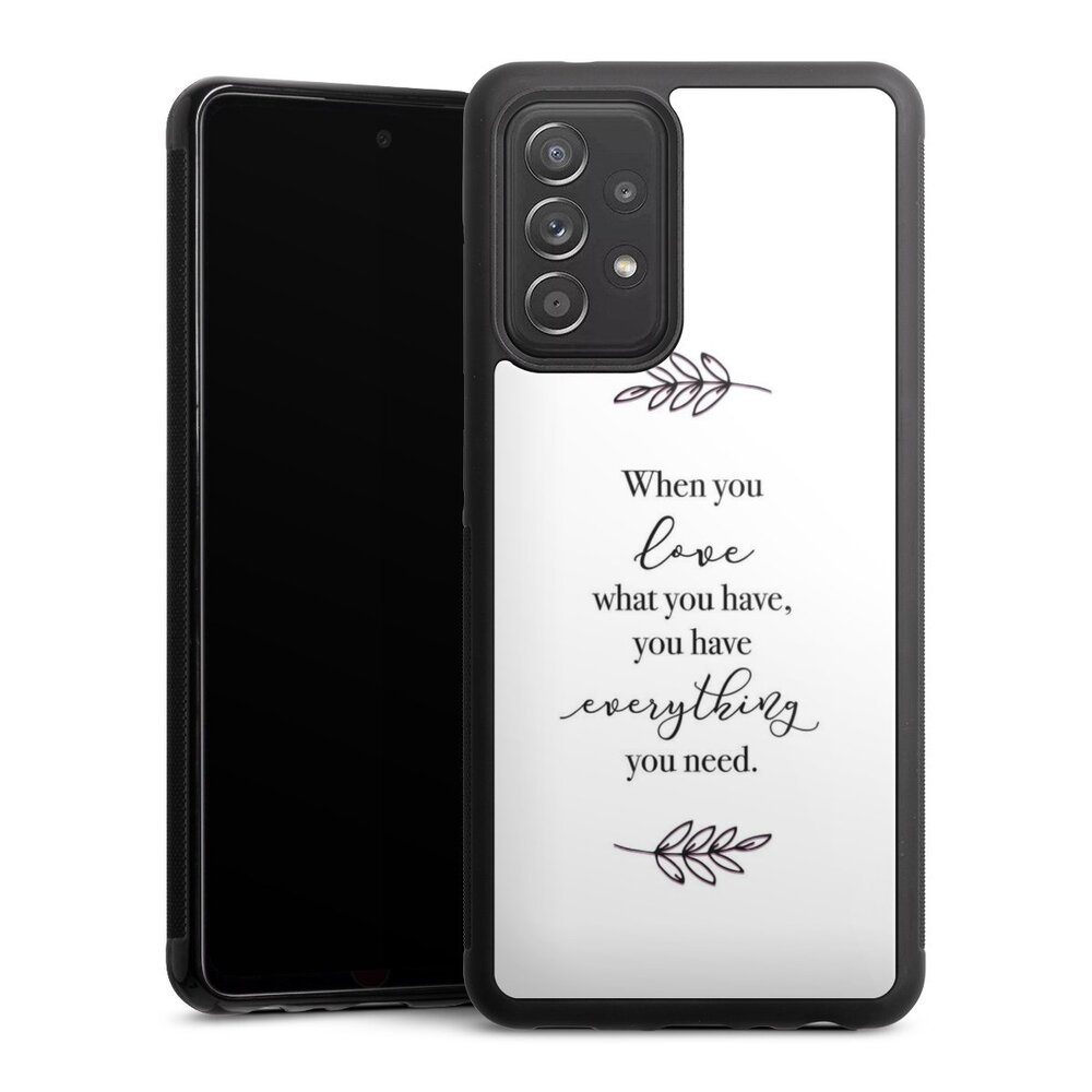 DeinDesign Handyhülle »Liebe Spruch Statement When You Love What You