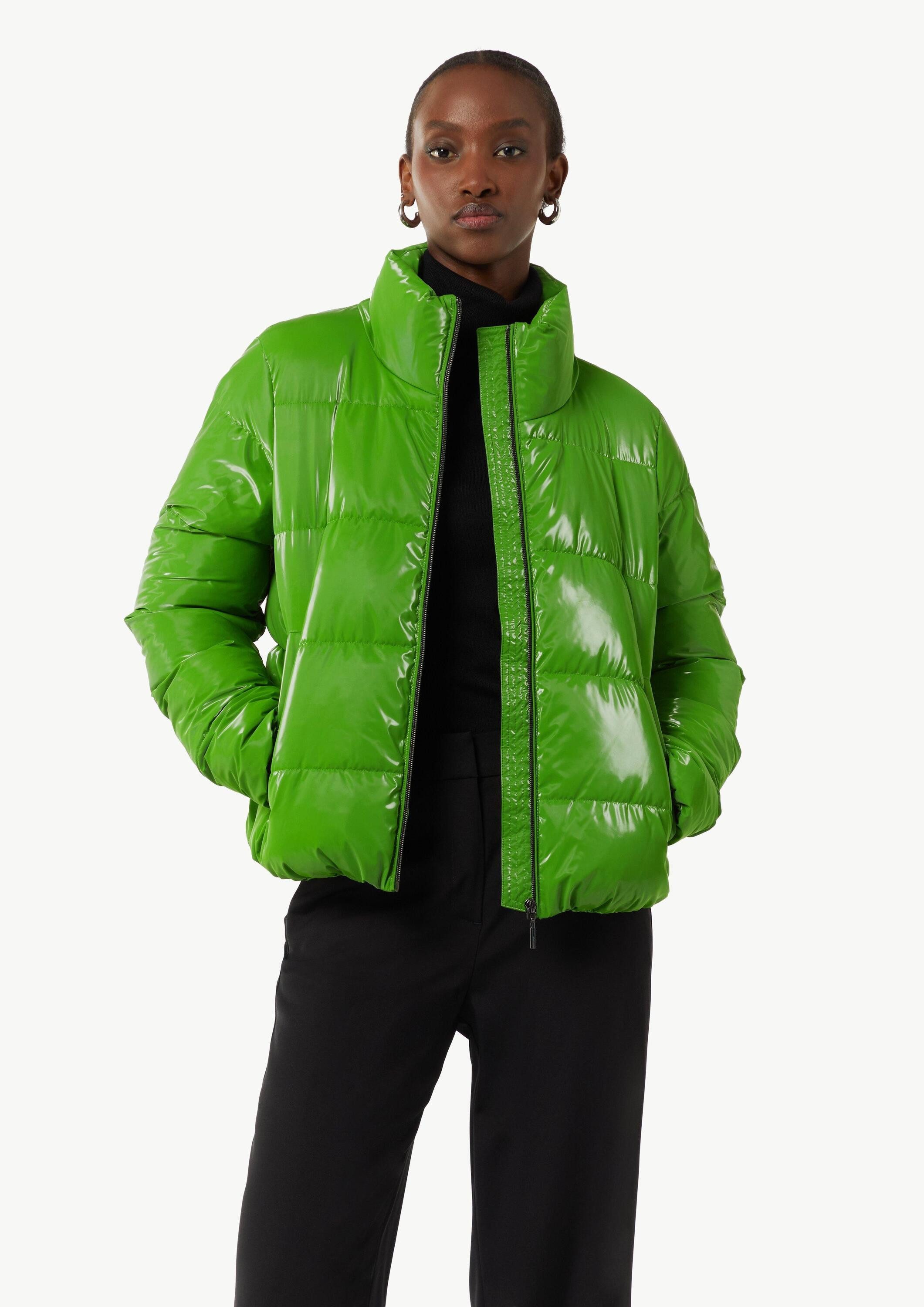 comma Winterjacke Outdoor-Jacke Glänzende Jacke mit Steppung