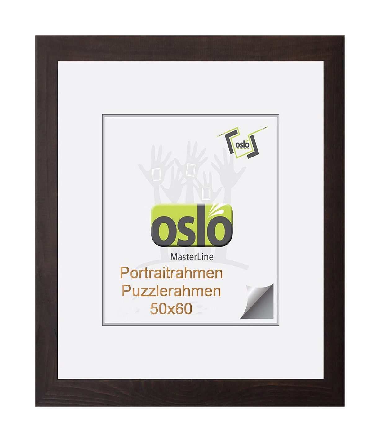 Oslo MasterLine Bilderrahmen Holz massiv Echtglas günstig online kaufen