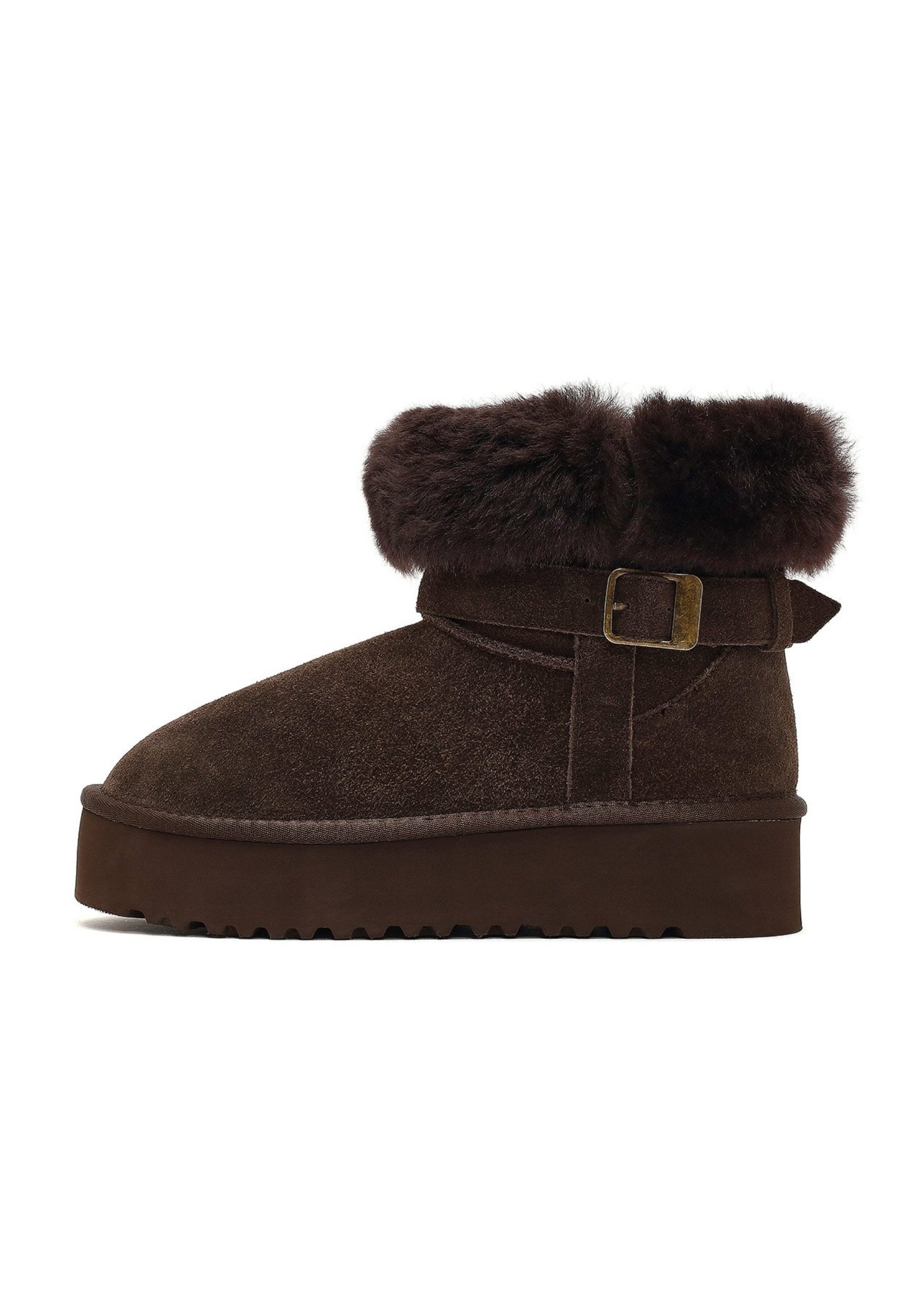 Derimod Teddy-Stiefel aus Veloursleder Ankleboots