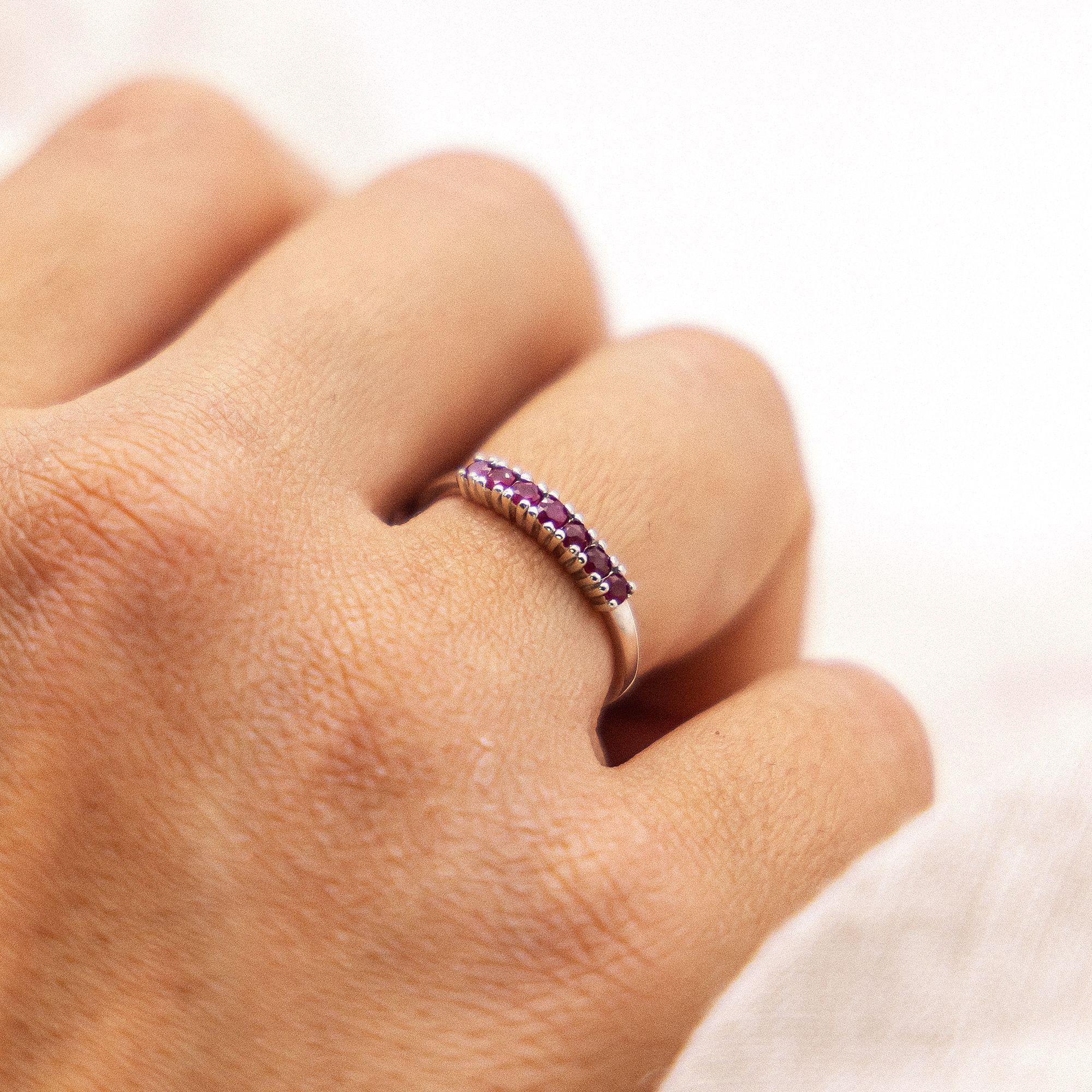 Fascination by Ellen K. Fingerring Gold 375 mit echten Rubinen