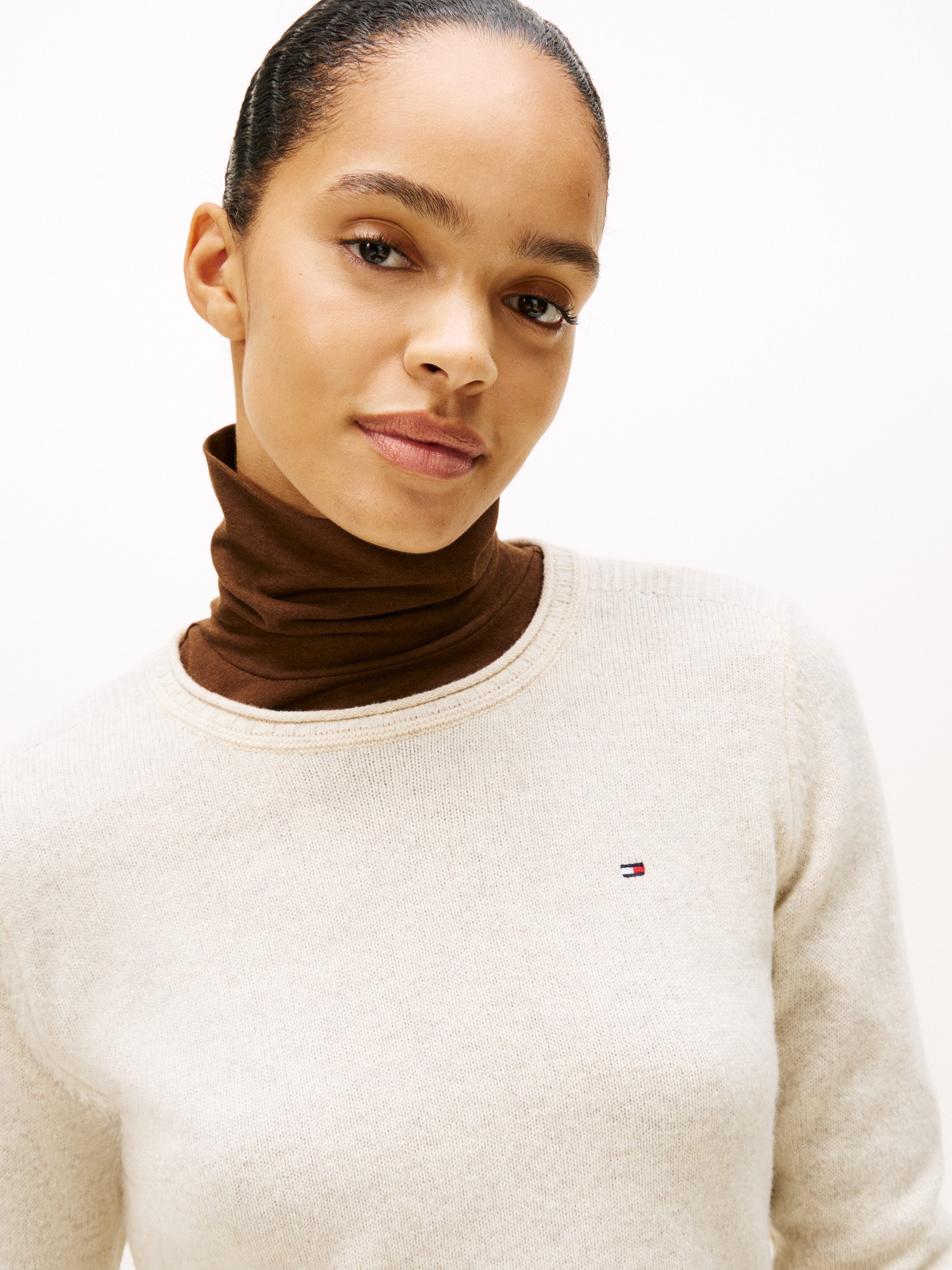 Tommy Hilfiger Strickpullover aus reiner Wolle günstig online kaufen