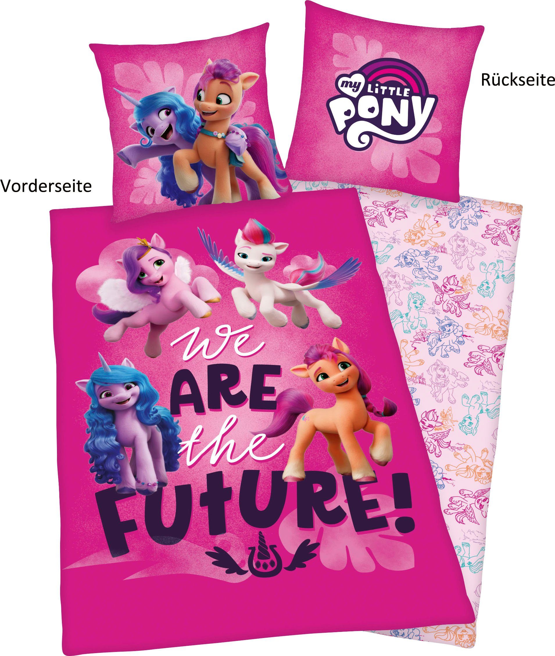 Kinderbettwäsche My little pony, My Little Pony, Renforcé, mit tollem My little pony Motiv