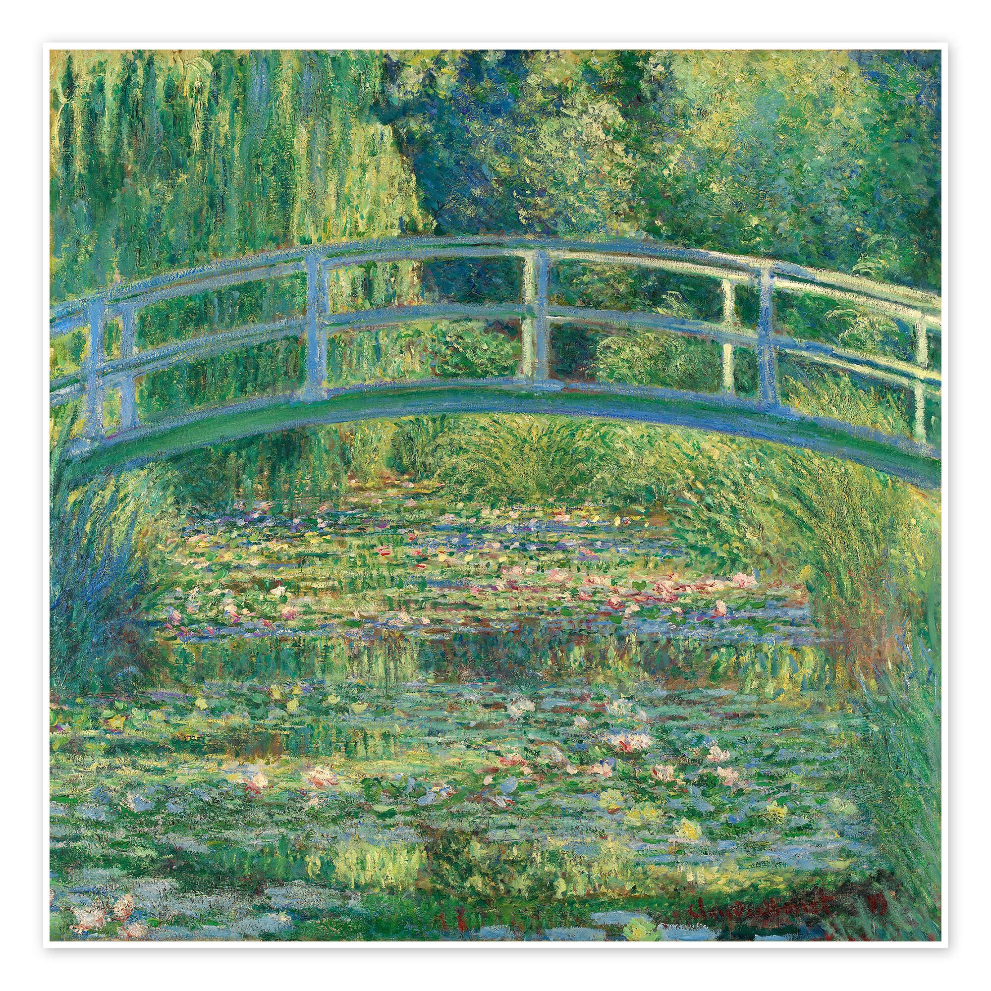 Posterlounge Wandbild Die japanische Brücke, Claude Monet, erhältlich als Poster, Leinwandbild, Wandsticker oder Acrylglasbild