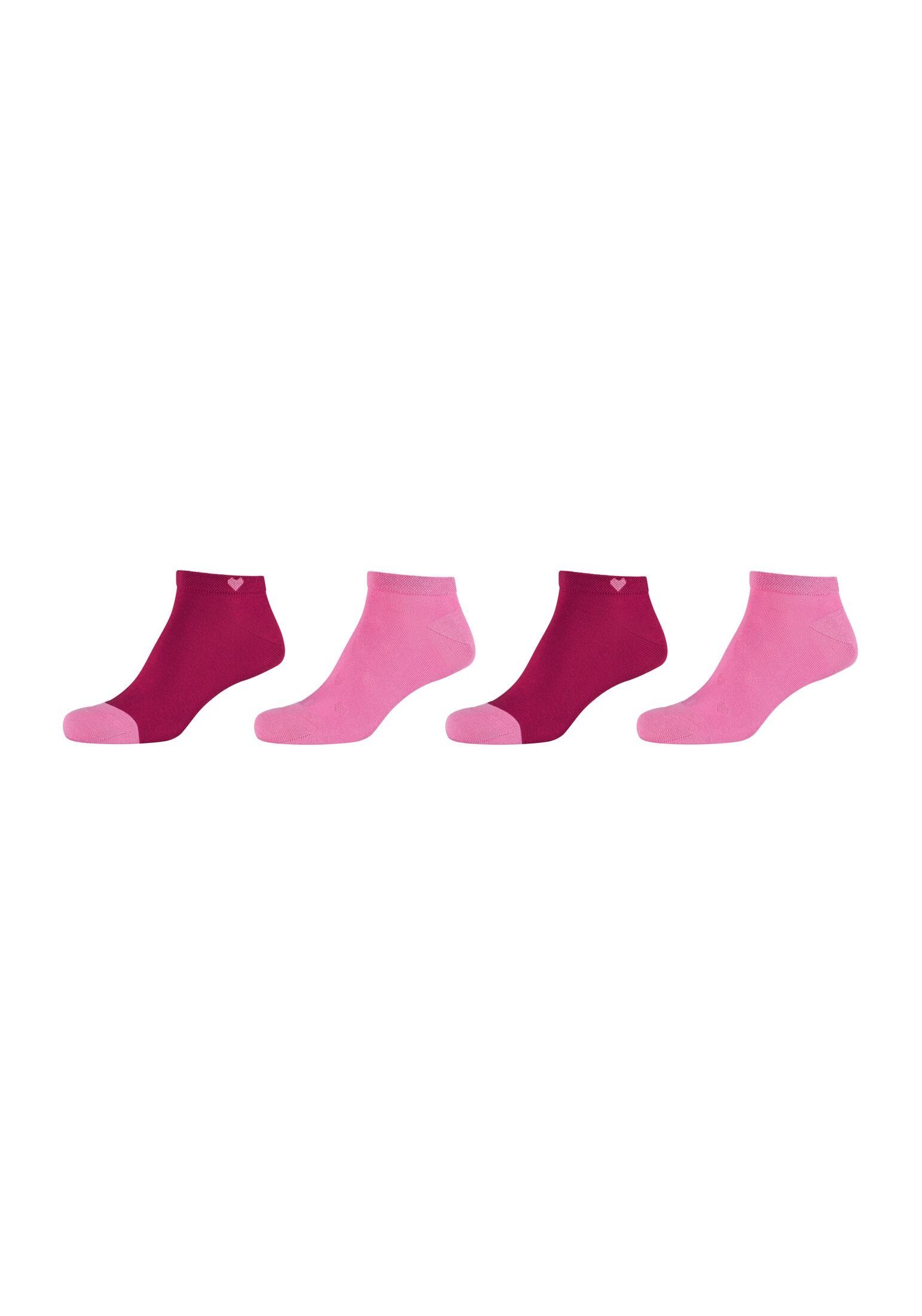 Werbekampagne Camano Sneakersocken Sneakersocken 4er Pack pink phlox