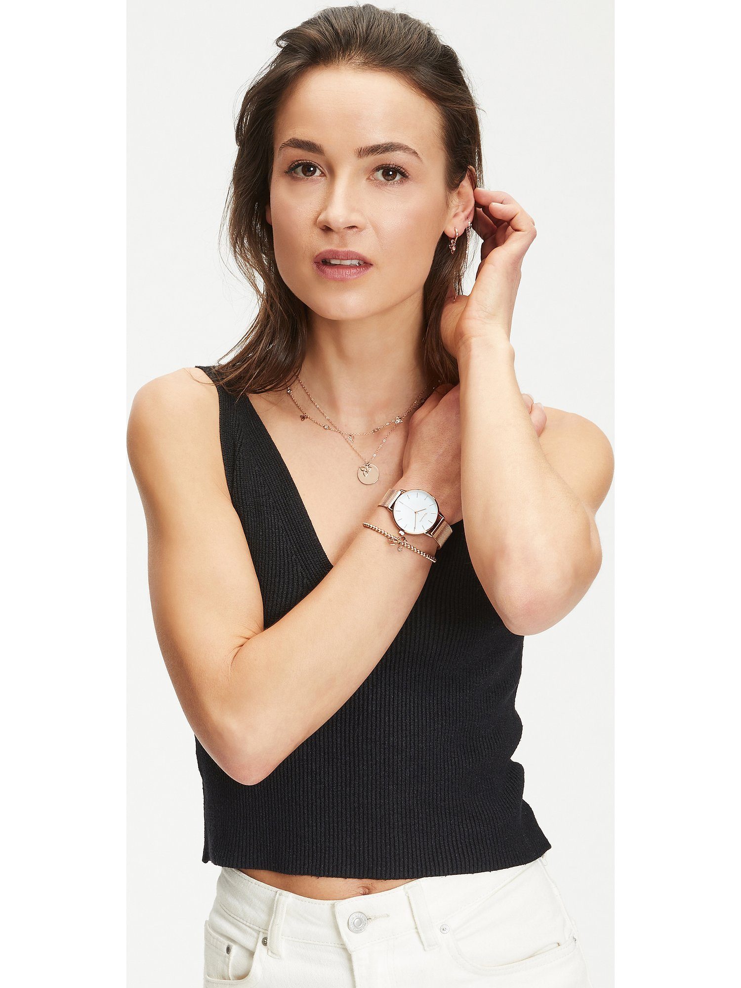 Tamaris Edelstahlarmband Tamaris Damen-Armband Edelstahl 1 Zirkonia, Modern günstig online kaufen