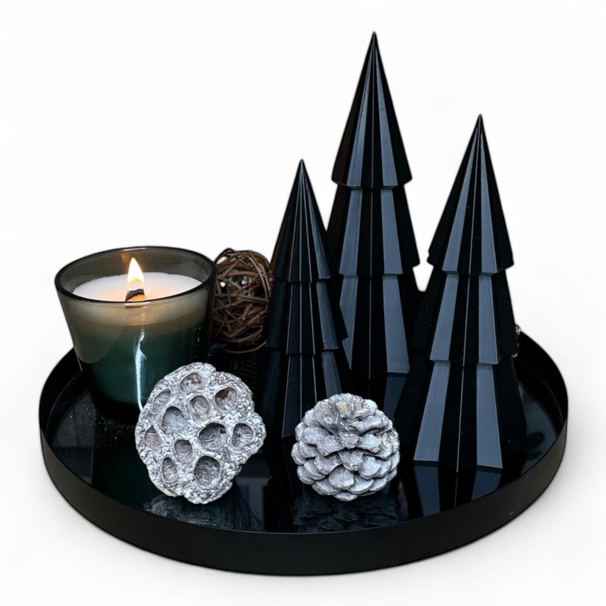 Der Krämer Dekobaum Tannenbäume Weihnachtsbäume 3er-Set