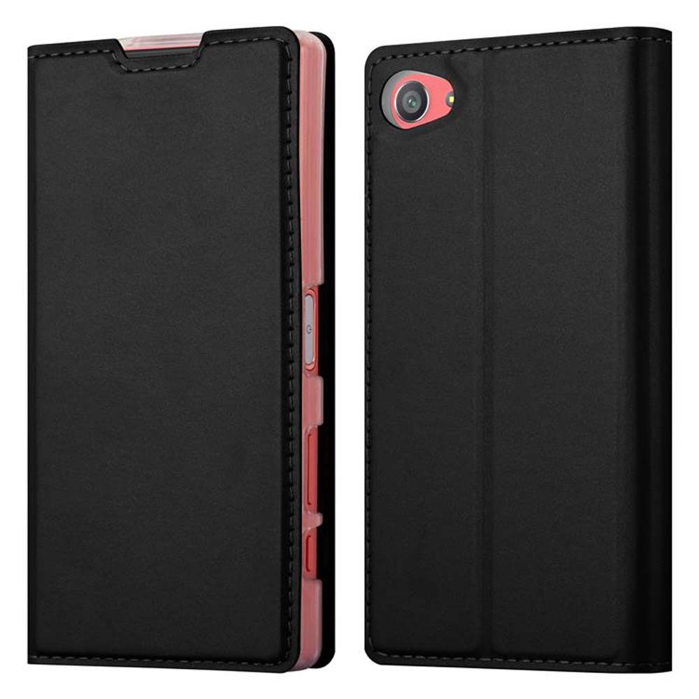 Cadorabo Handyhülle für Sony Xperia Z5 COMPACT Hülle Sony Xperia Z5 COMPACT, Schutzhülle Hülle mit Standfunktion, Magnetverschluss und Kartenfach