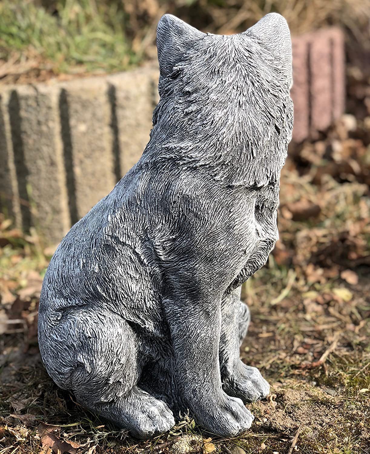 Stone and Style Gartenfigur Frostfeste Steinfigur Fuchs groß – Bild 3 von 4