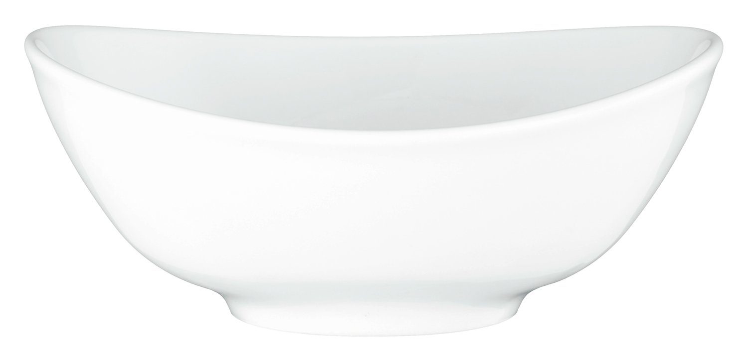 Seltmann Weiden Schale MOD., Suppenschale oval, Weiß, Porzellan, Ø 16 cm, Porzellan