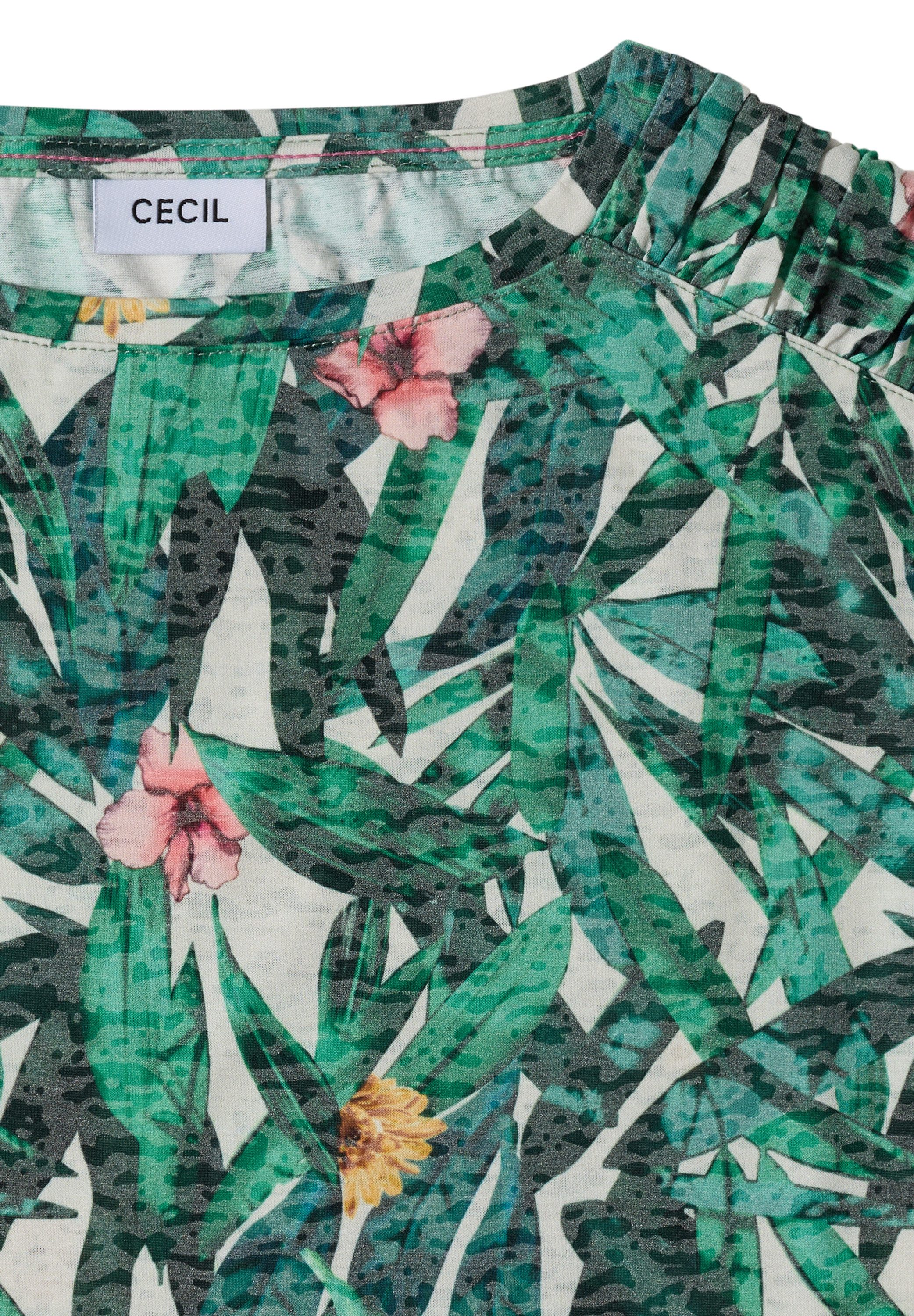 CECIL Print-Shirt mit Tunnelzug am Saum – Bild 5 von 5