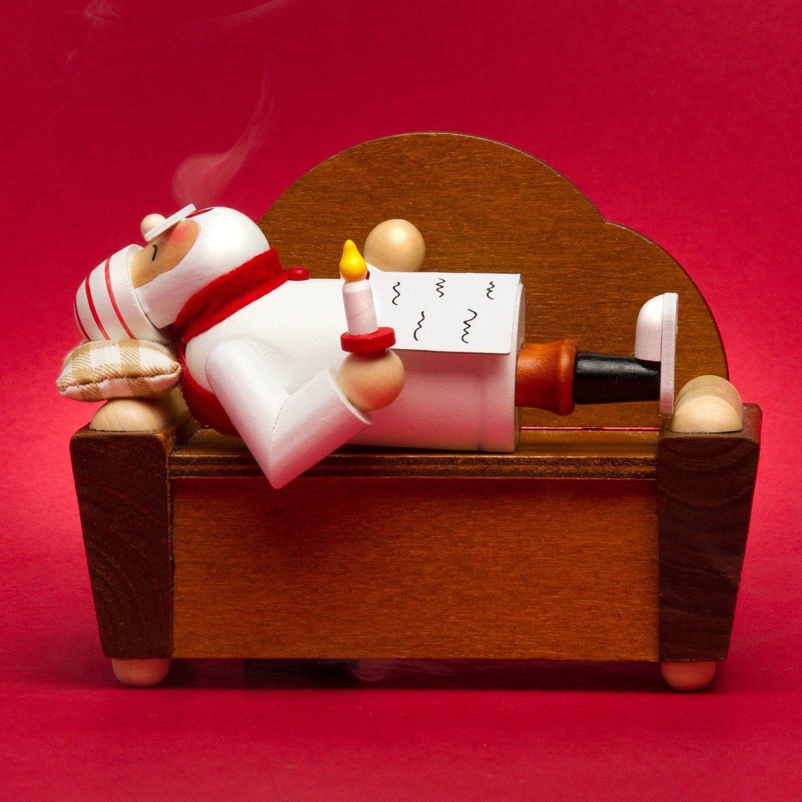 SIKORA Weihnachtsfigur RM-A-SOFA schlafendes Holz Räuchermännchen günstig online kaufen