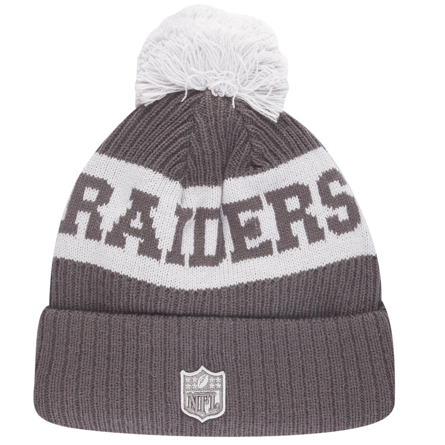 NFL New KNIT Beanie Las Bommel Era Raiders SPORT Vegas GREY NFL Fleecemütze TEAMS