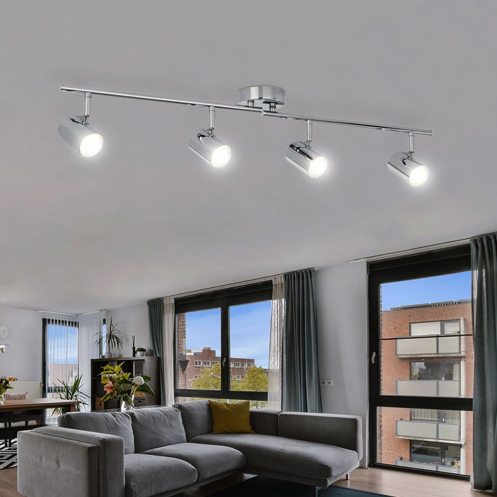 Warmweiß, Deckenleuchte, Deckenlampe etc-shop LED-Leuchtmittel Spotleiste LED Wohnzimmerleuchte Deckenleuchte fest verbaut, LED