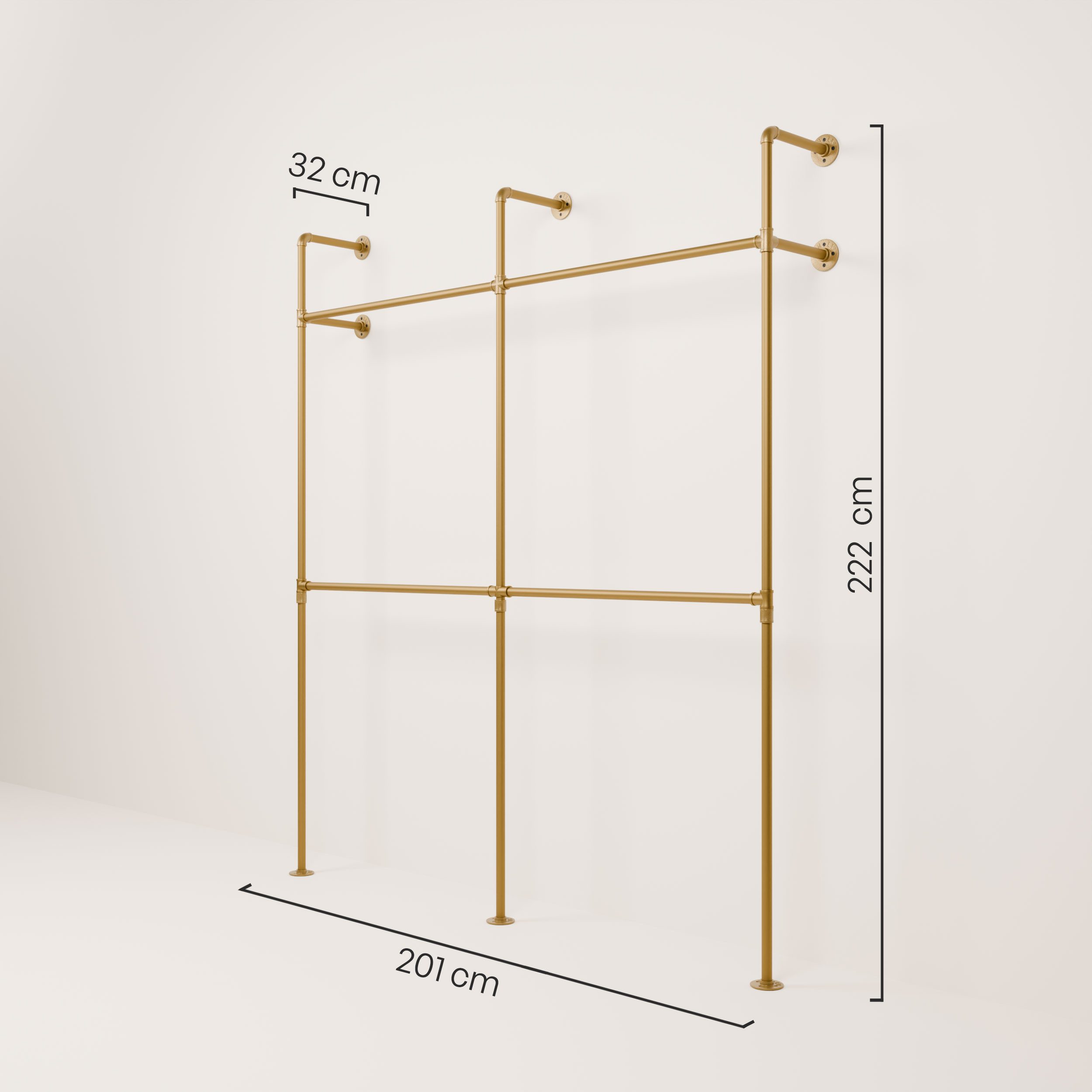 pamo. design Kleiderständer KIM DOUBLE Industrial günstig online kaufen