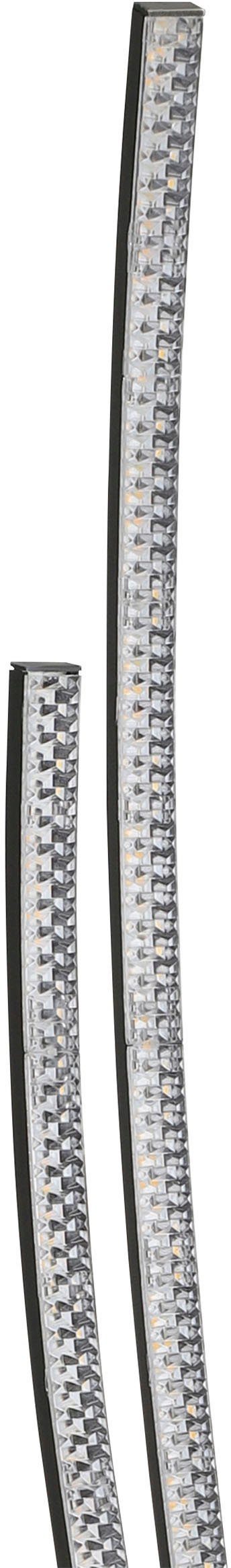 EGLO Stehlampe LEJIAS, Stehleuchte in Warmweiß - integriert, LED Stahl - Warmweiß, aus 16W schwarz fest