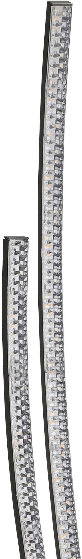 EGLO Stehlampe LEJIAS, LED fest integriert, Warmweiß, Stehleuchte in schwarz aus Stahl - 16W - Warmweiß