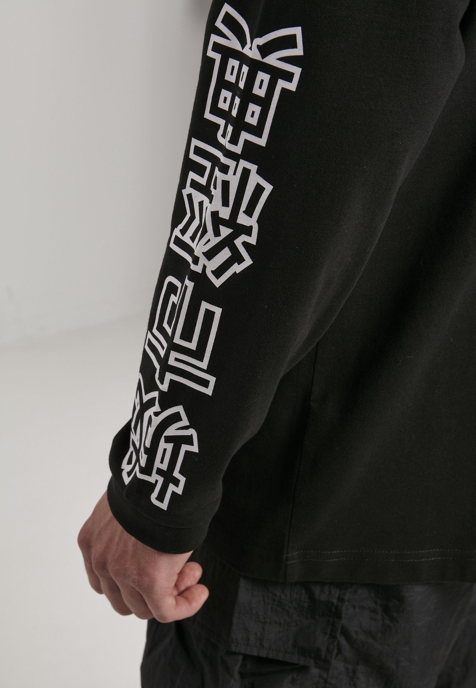 (1-tlg) Oversized URBAN Herren Chinese LS Symbol CLASSICS Langarmshirt