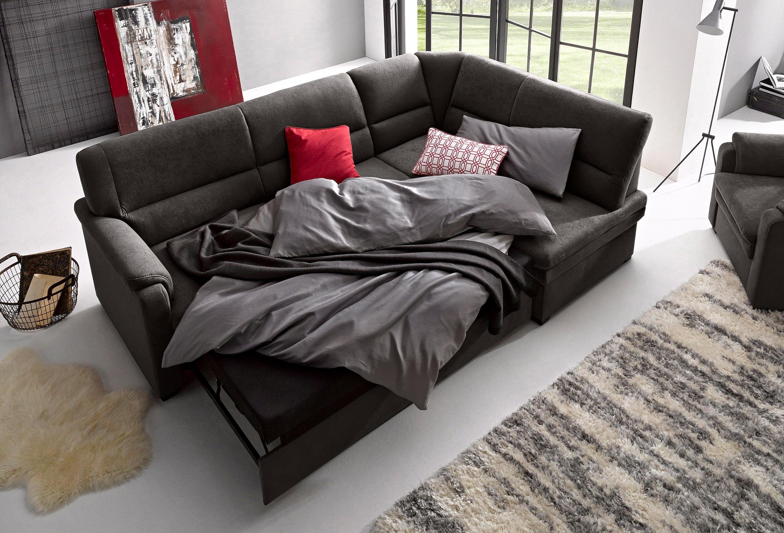 sit&more Ecksofa Pisa L-Form, mit Federkern, günstig online kaufen