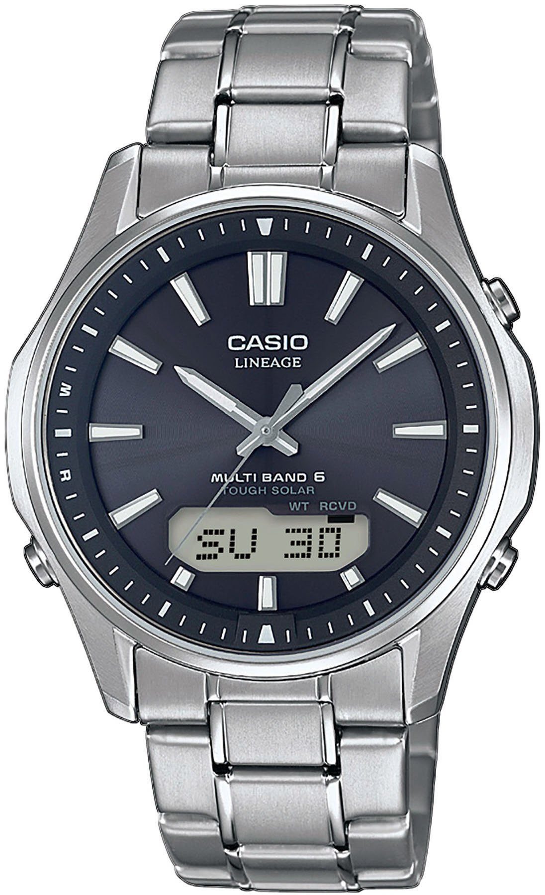 Casio Funk Funkchronograph LCW-M100TSE-1AER, Solaruhr, Armbanduhr, Herren, digital, Stoppfunktion