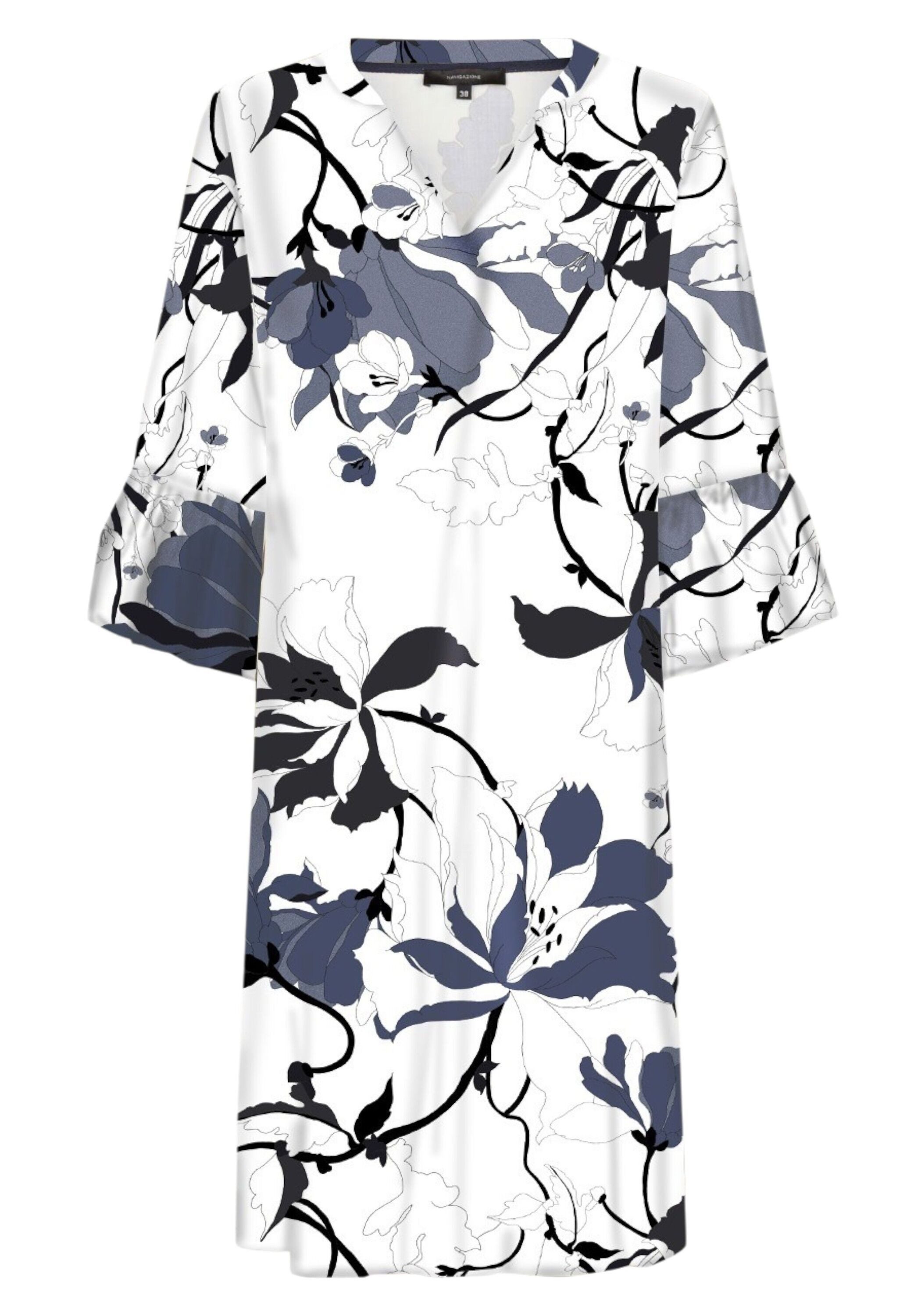 NAVIGAZIONE A-Linien-Kleid (1-tlg) Blumenmuster