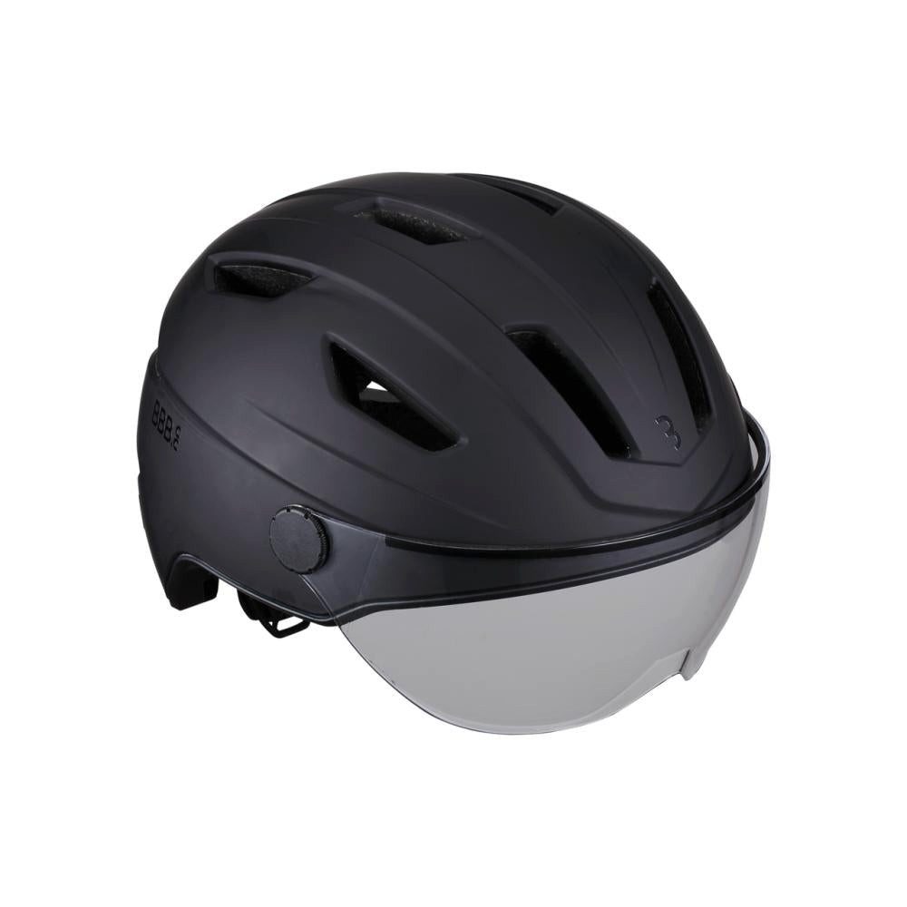 Fahrradhelm BBB Fahrradhelm Move Faceshield transparent L (55-61cm) matt schwarz