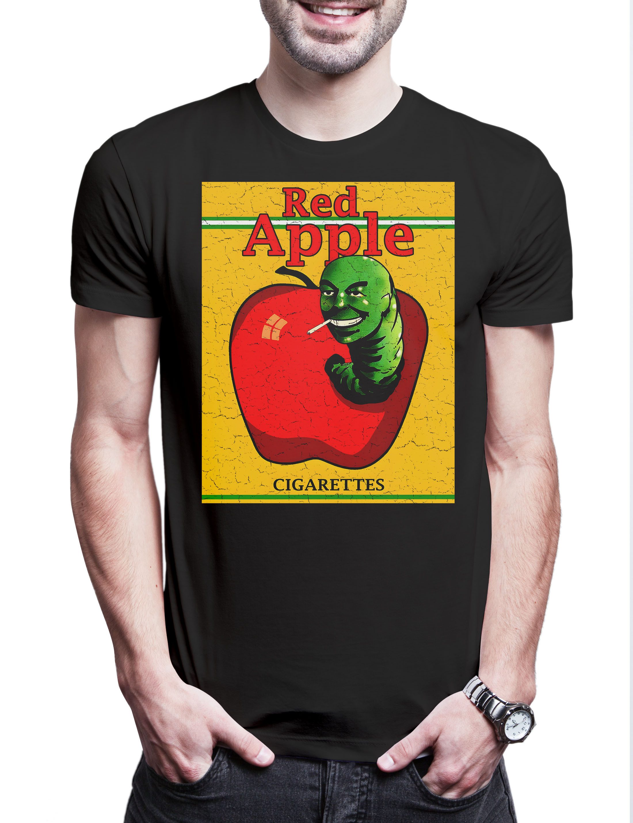 Urban Backwoods Print-Shirt Red Apple Cigarettes Herren T-Shirt Fiction Zigaretten Bill Brand Kill (1-tlg) Pulp Movie Tarantino Film