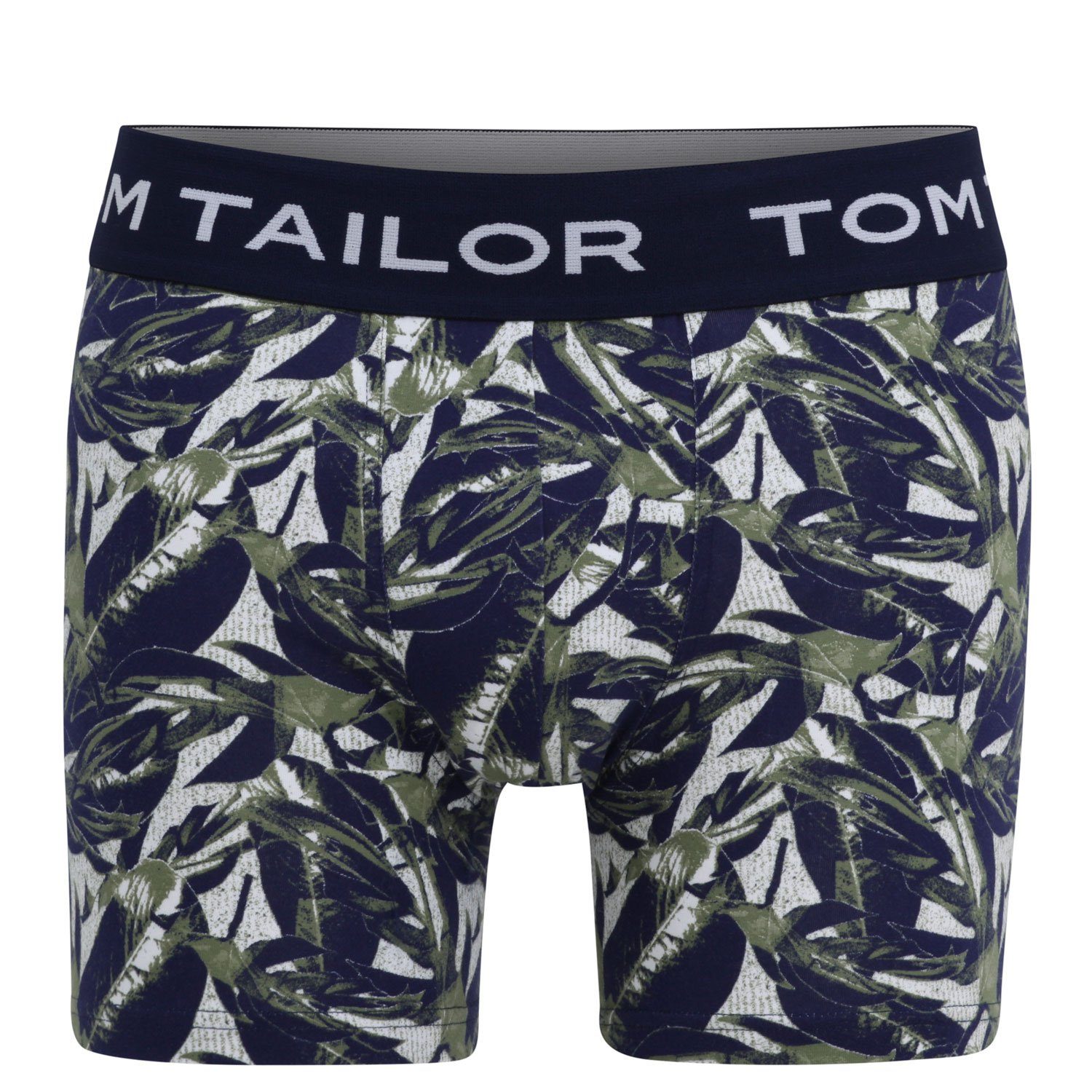 TOM TAILOR Langer Boxer Long Pants (2-St., 2er-Pack) Jersey Druck Short Unterhose längeres Bein