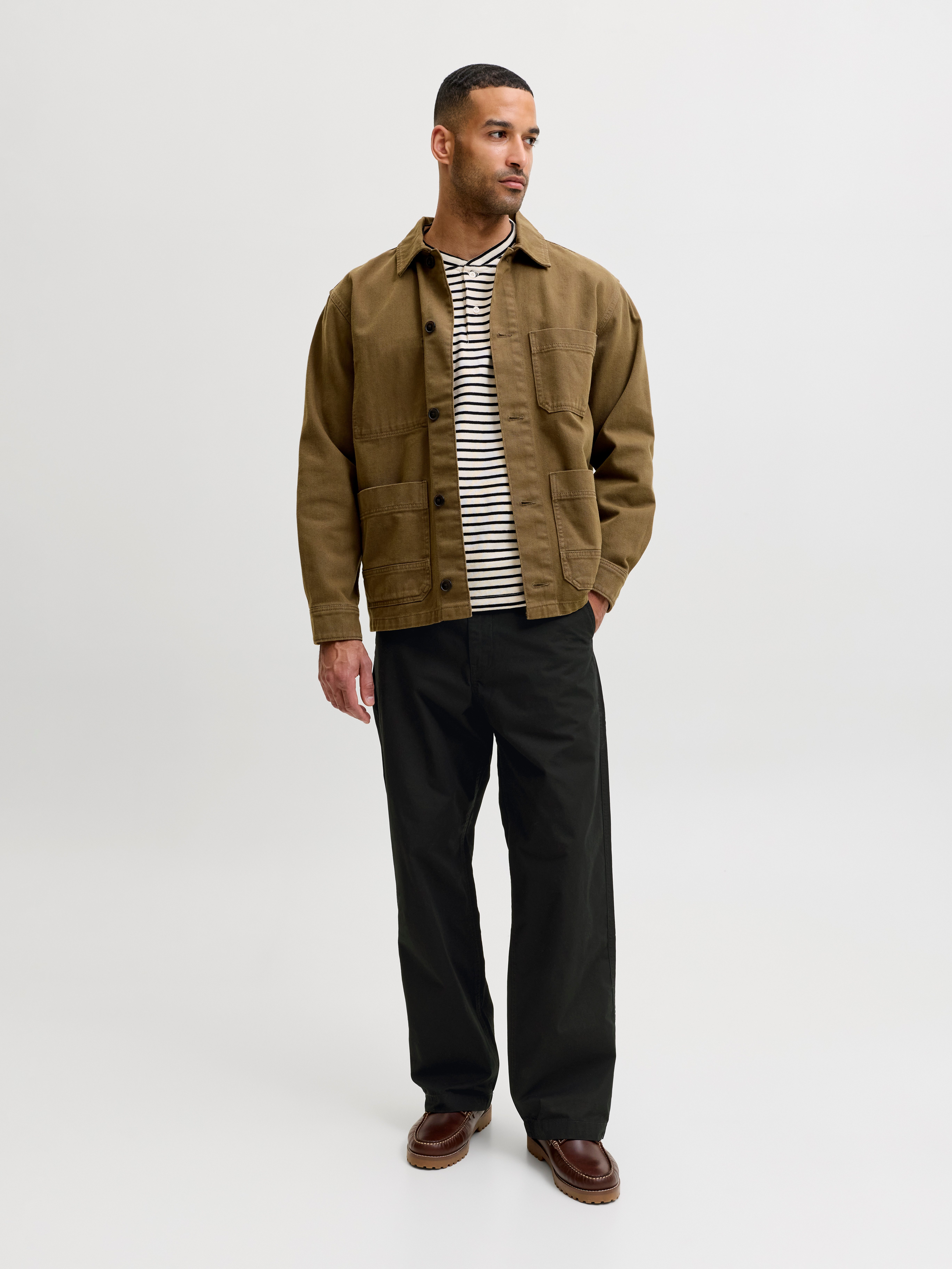 Jack & Jones Chinos JPSTBILL DREW CHINO NOOS Baumwolle, weit geschnitten – Bild 3 von 5