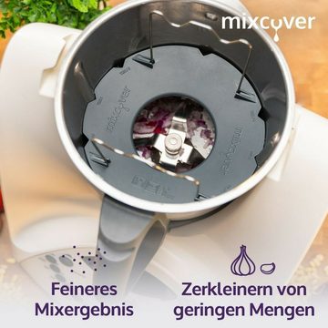 Mixcover Küchenmaschinen-Adapter mixcover Mixtopf Verkleinerung für Thermomix TM31 Häcksel Helfer, Pürieren