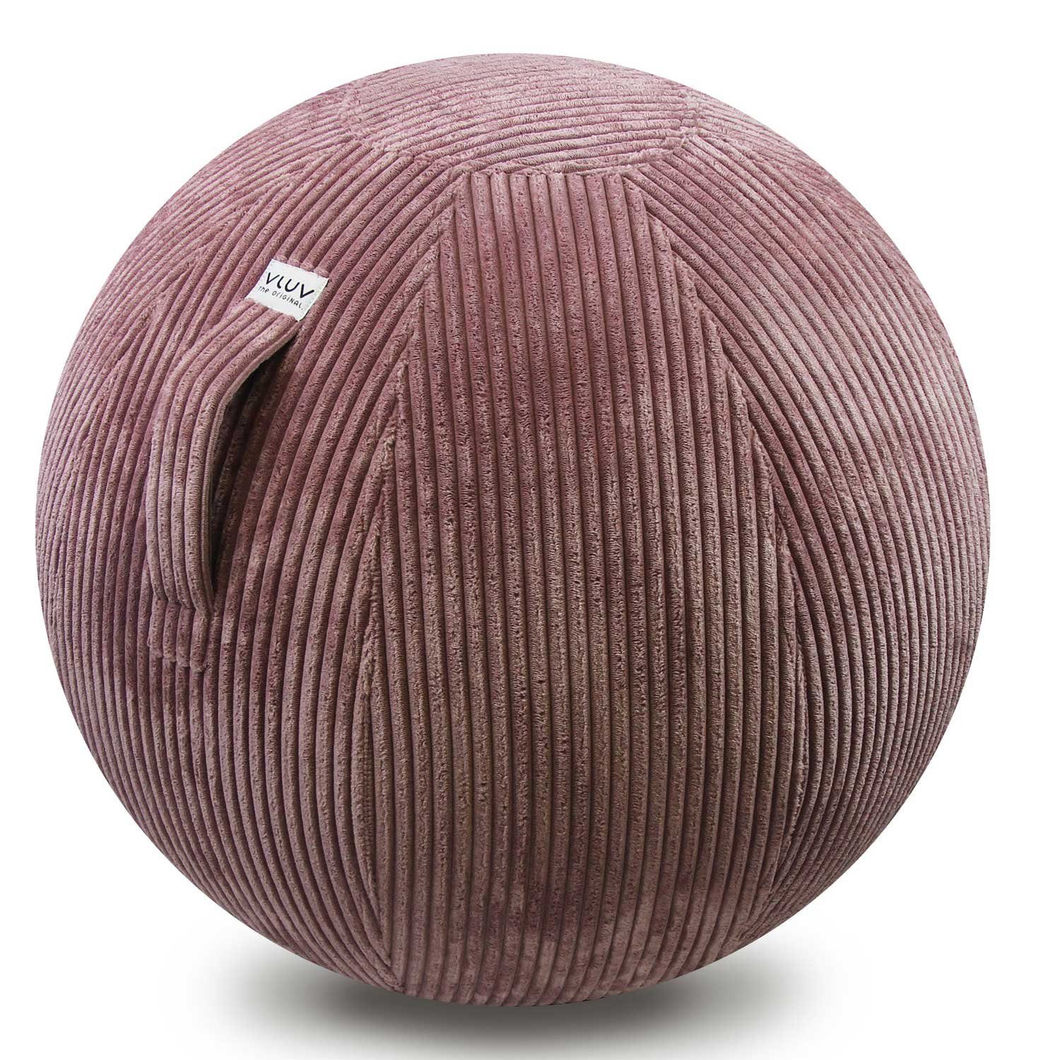 VLUV Stuhl Sitzball Vlip 60-65 cm rosewood Breitcord