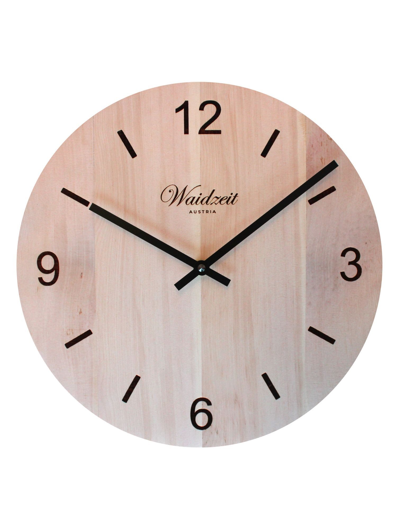 Waidzeit Austria Quarzuhr WTZ04 WTZ04, Waidzeit WTZ04 Wanduhr Tempus Zirbe Uhr