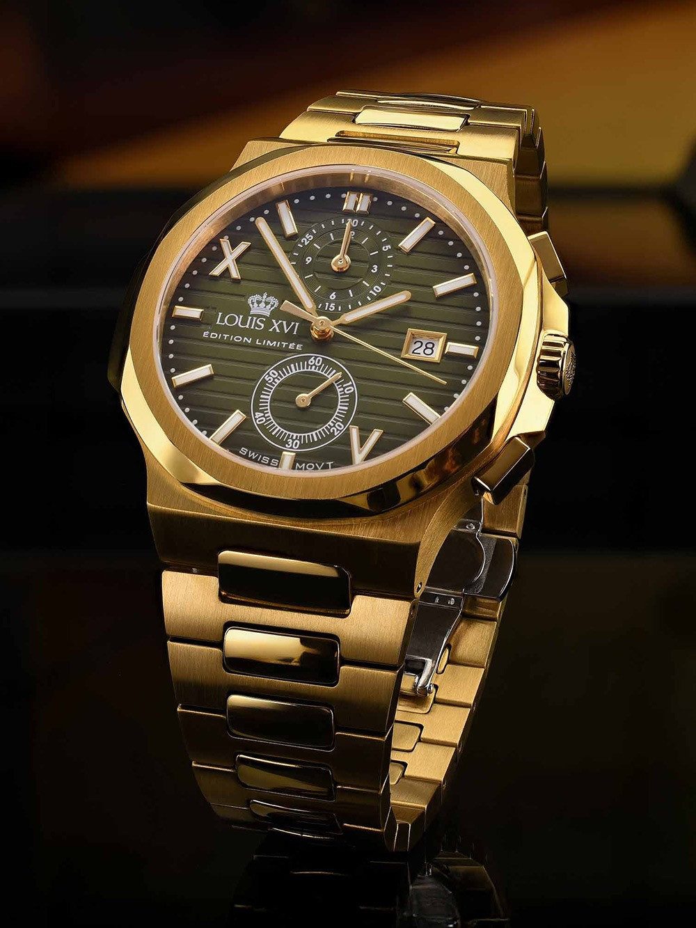 LOUIS XVI Quarzuhr Louis XVI LXVI1651 Herrenuhr Renaissance Chrono 40mm 5ATM Louis XVI LXVI1651 Herrenuhr Renaissance Chrono 40mm 5ATM