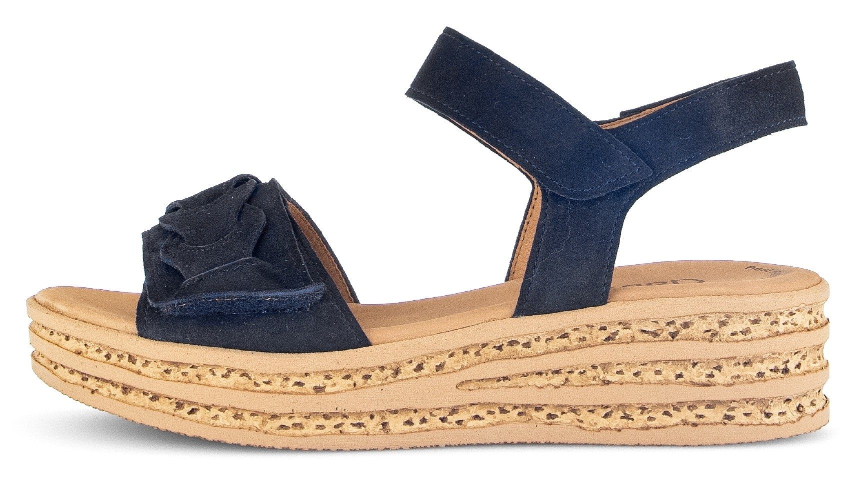 Gabor Keilsandalette, Sommerschuh, Riemchensandale mit praktischen Klettverschlüssen