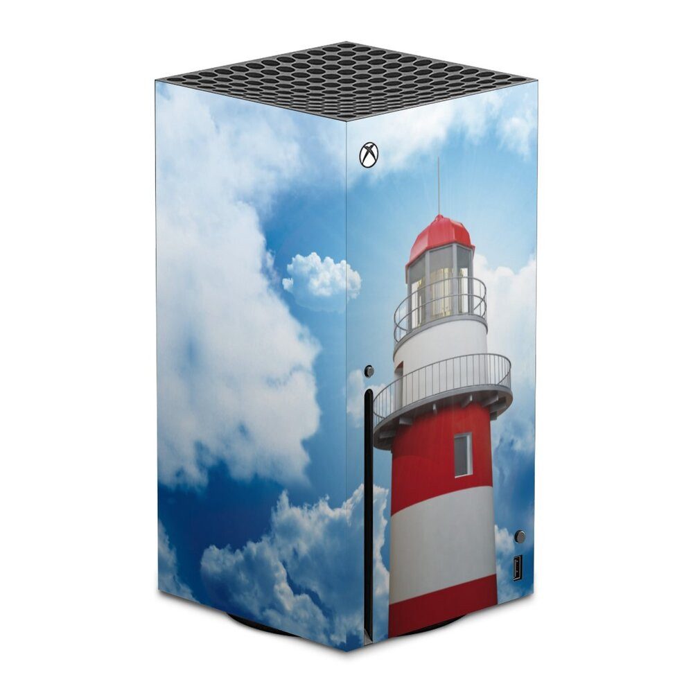 DeinDesign Konsolen-Cover Leuchtturm Wolke Himmel Leuchtturm, Microsoft Xbox Series X Skin Aufkleber Sticker Folie