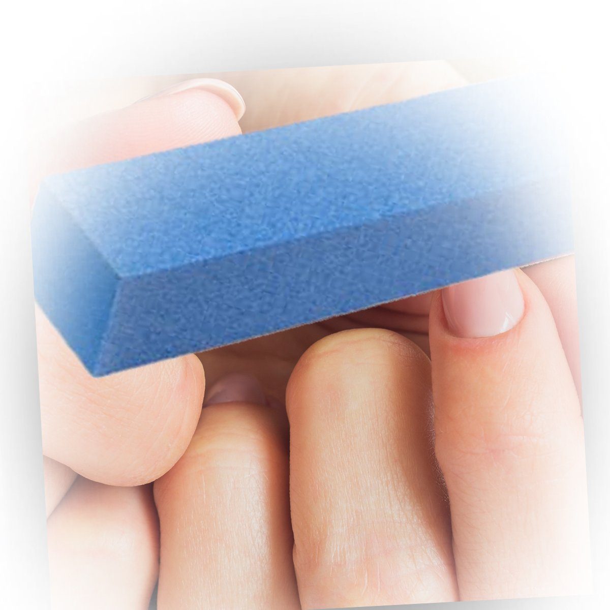 Blau Stück Schleifblock Garden - Sun Sandblatt-Nagelfeile Feilblock für 10 - - Nagelmodellagen Buffer Nails