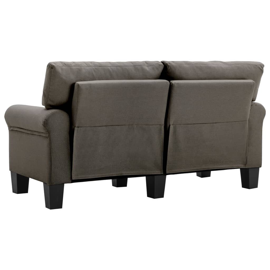 Couch vidaXL 2-Sitzer-Sofa Taupe Sofa Stoff