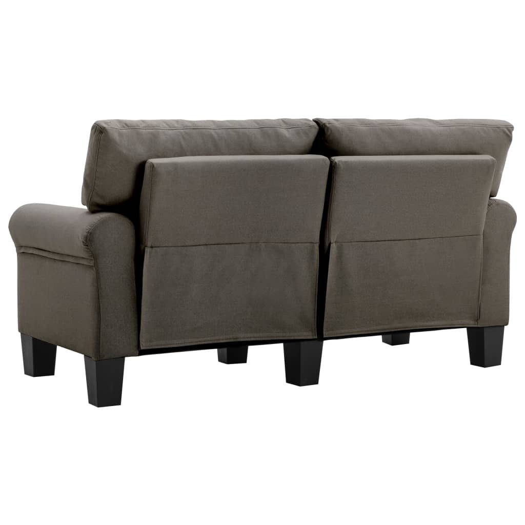 Stoff Taupe Couch Sofa 2-Sitzer-Sofa vidaXL