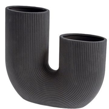 Storefactory Scandinavia Dekovase Stravalla Vase, Keramik, BxHxT, H 32 cm, dunkelgrau, Skandinavische Qualität